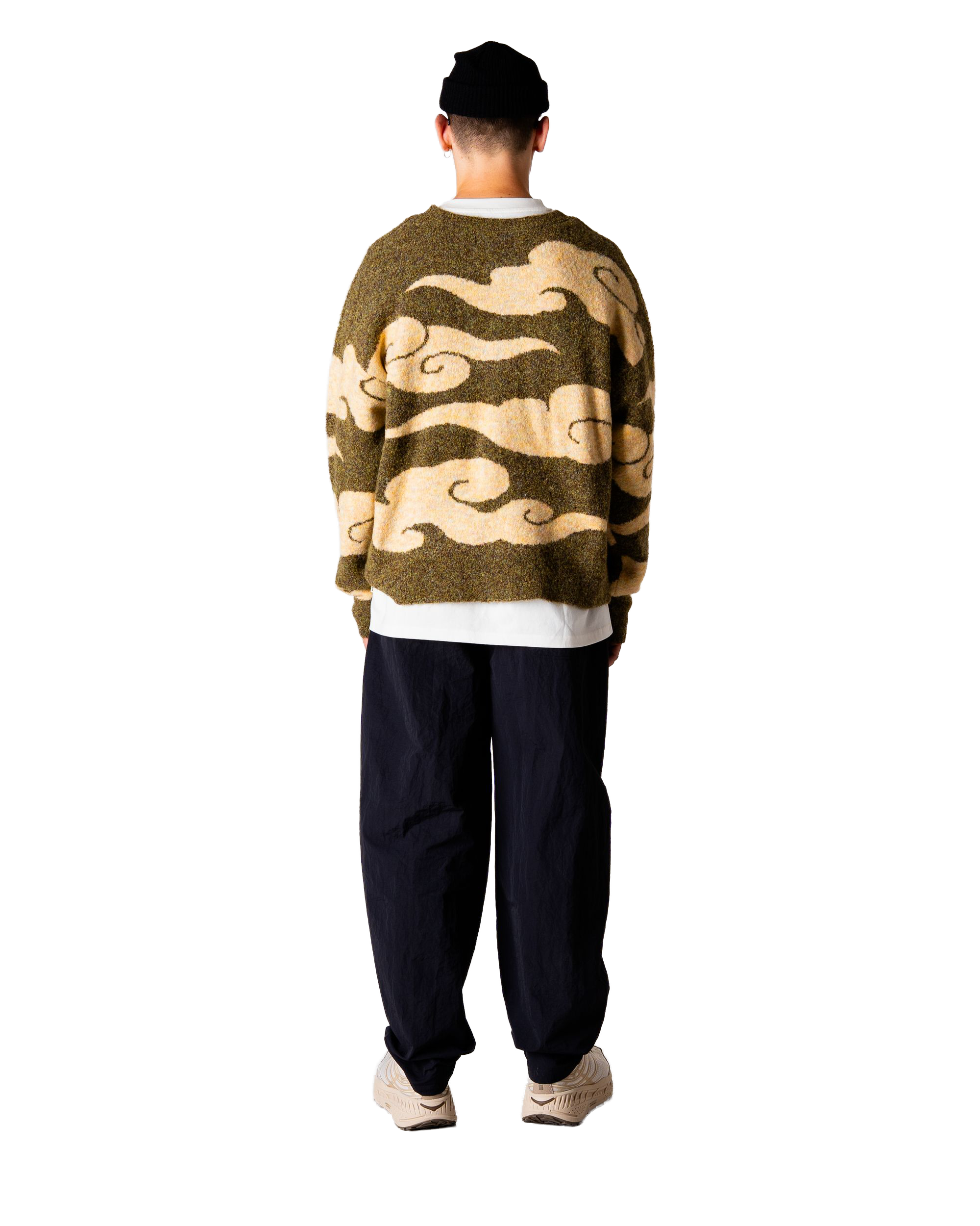 Woodbird WBKurt Cloud Crew Knits Dark Green