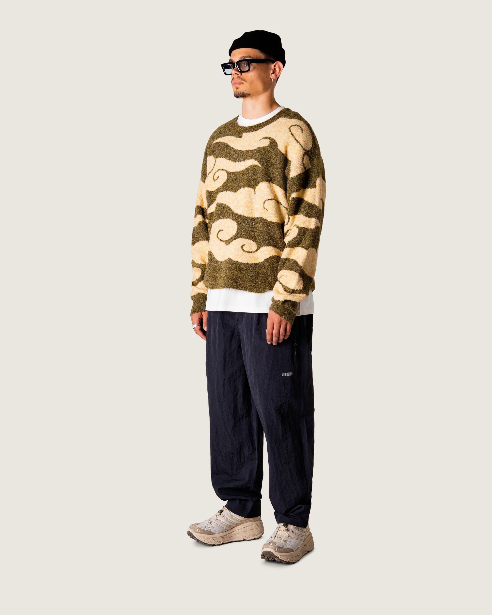 Woodbird WBKurt Cloud Crew Knits Dark Green