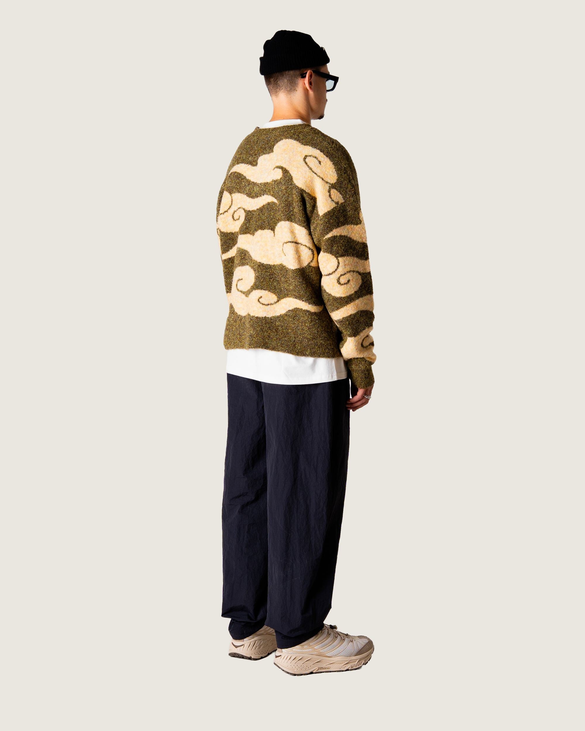 Woodbird WBKurt Cloud Crew Knits Dark Green