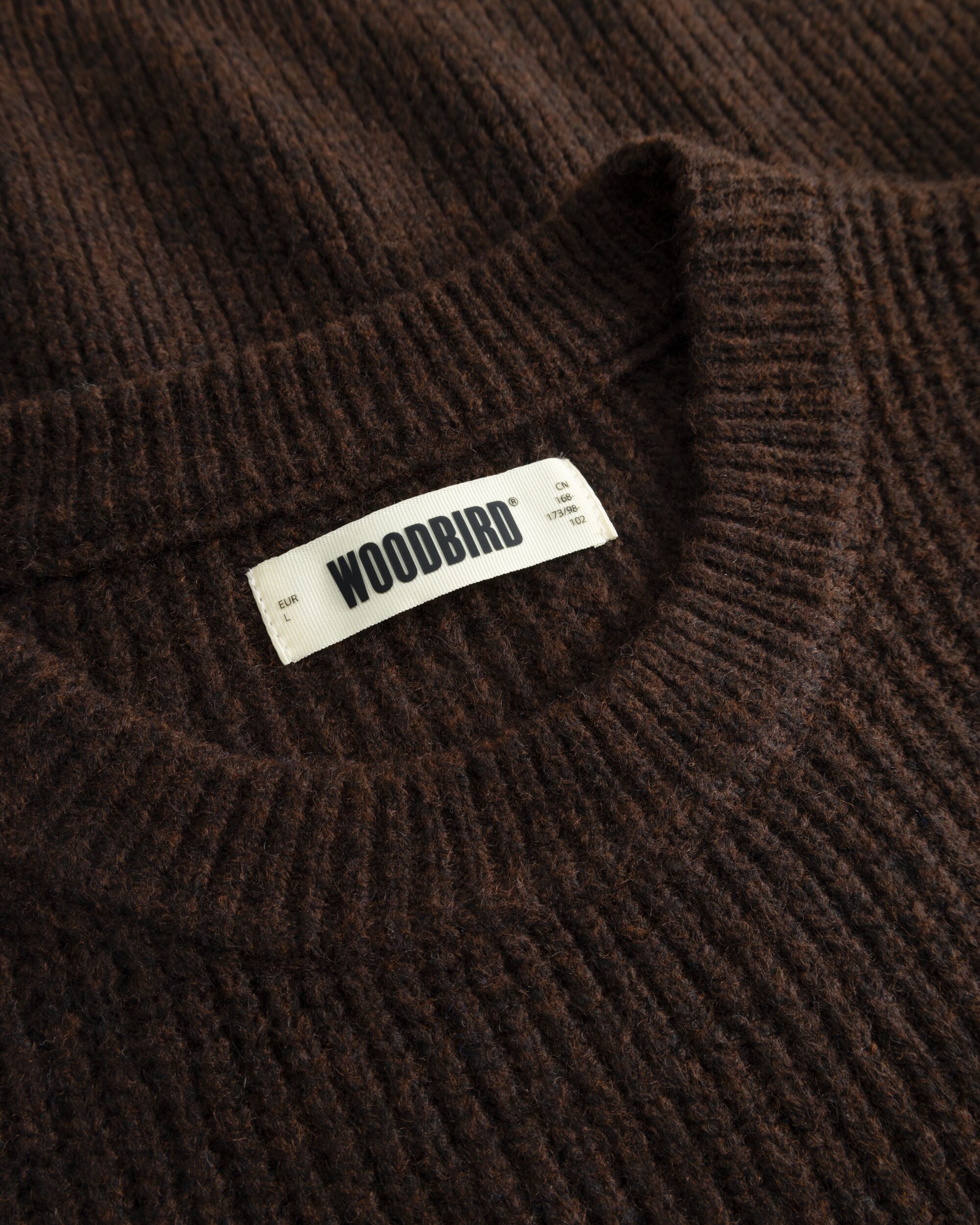 Woodbird WBKurt Fuzzy Knit Knits Brown