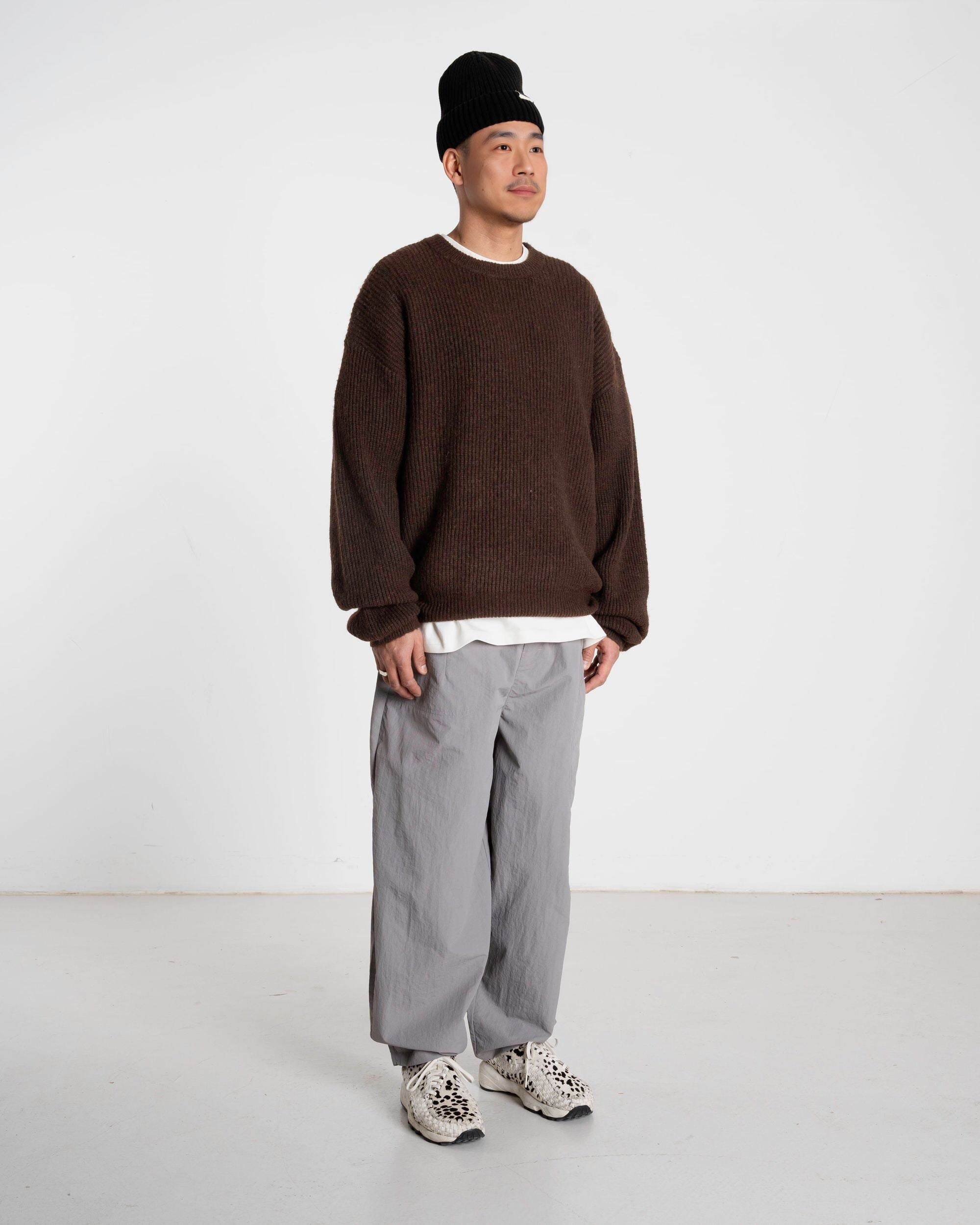 Woodbird WBKurt Fuzzy Knit Knits Brown