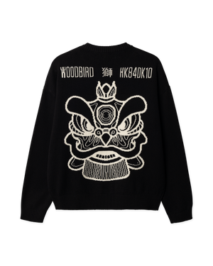 Woodbird WBKurt Lion Crew Knits Black