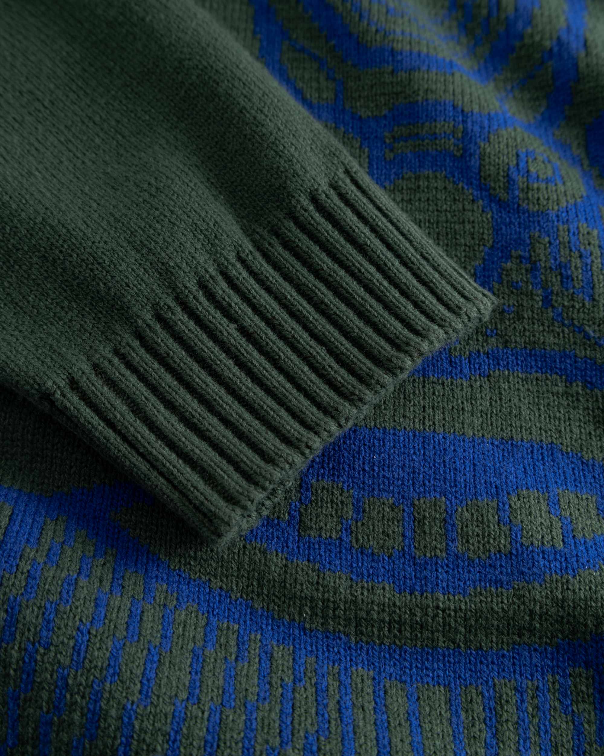 Woodbird WBKurt Lion Crew Knits Pine Green