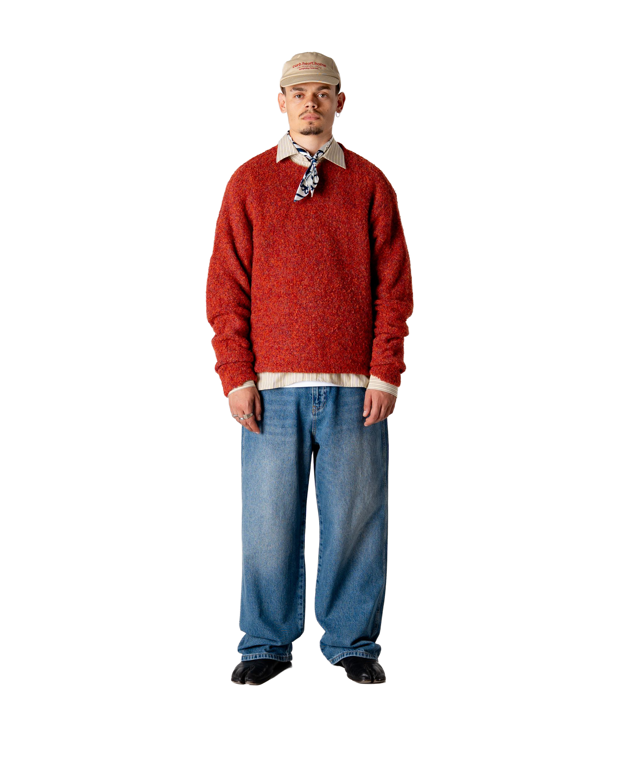 Woodbird WBKurt Loop Crew Knits Dark Red