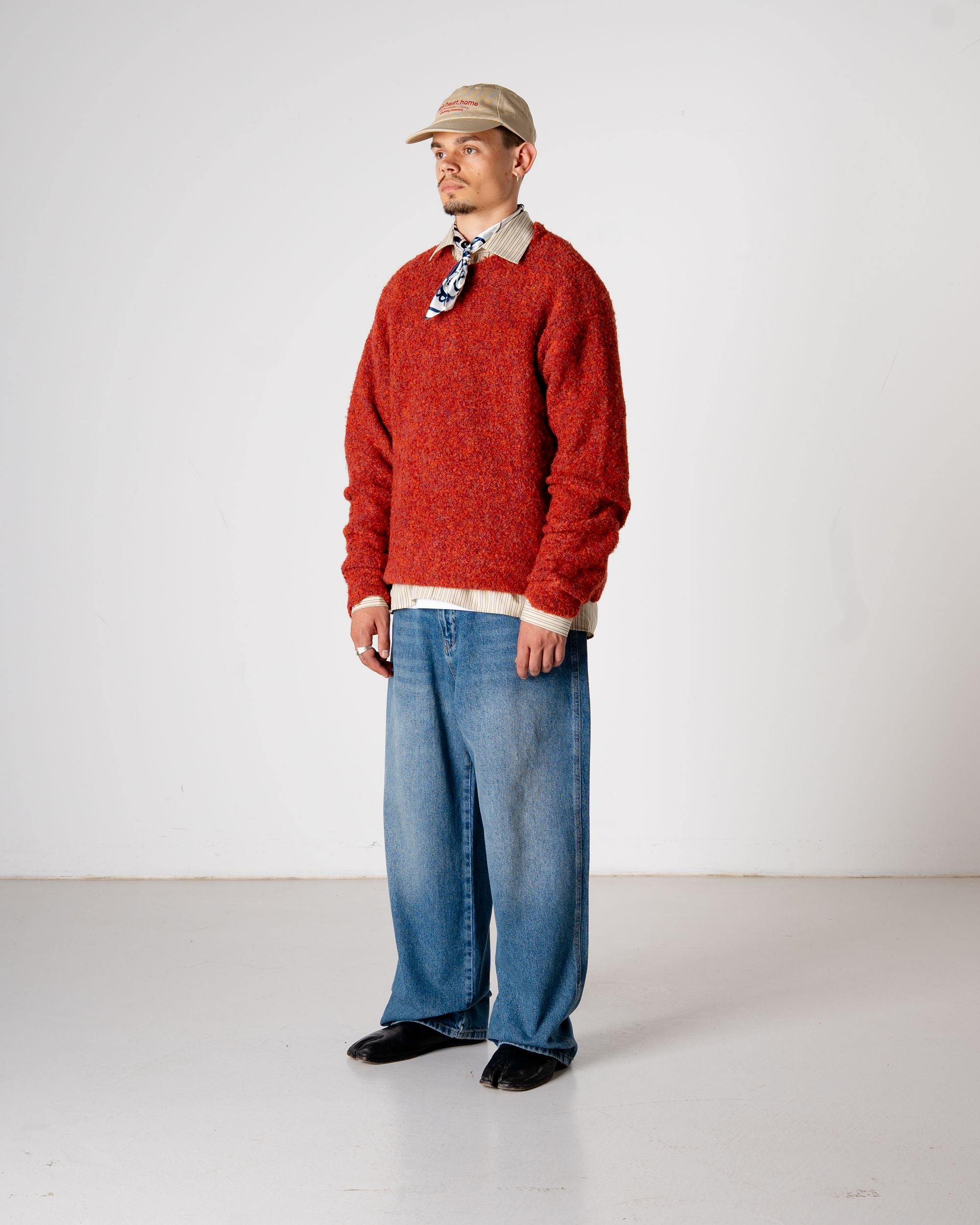 Woodbird WBKurt Loop Crew Knits Dark Red
