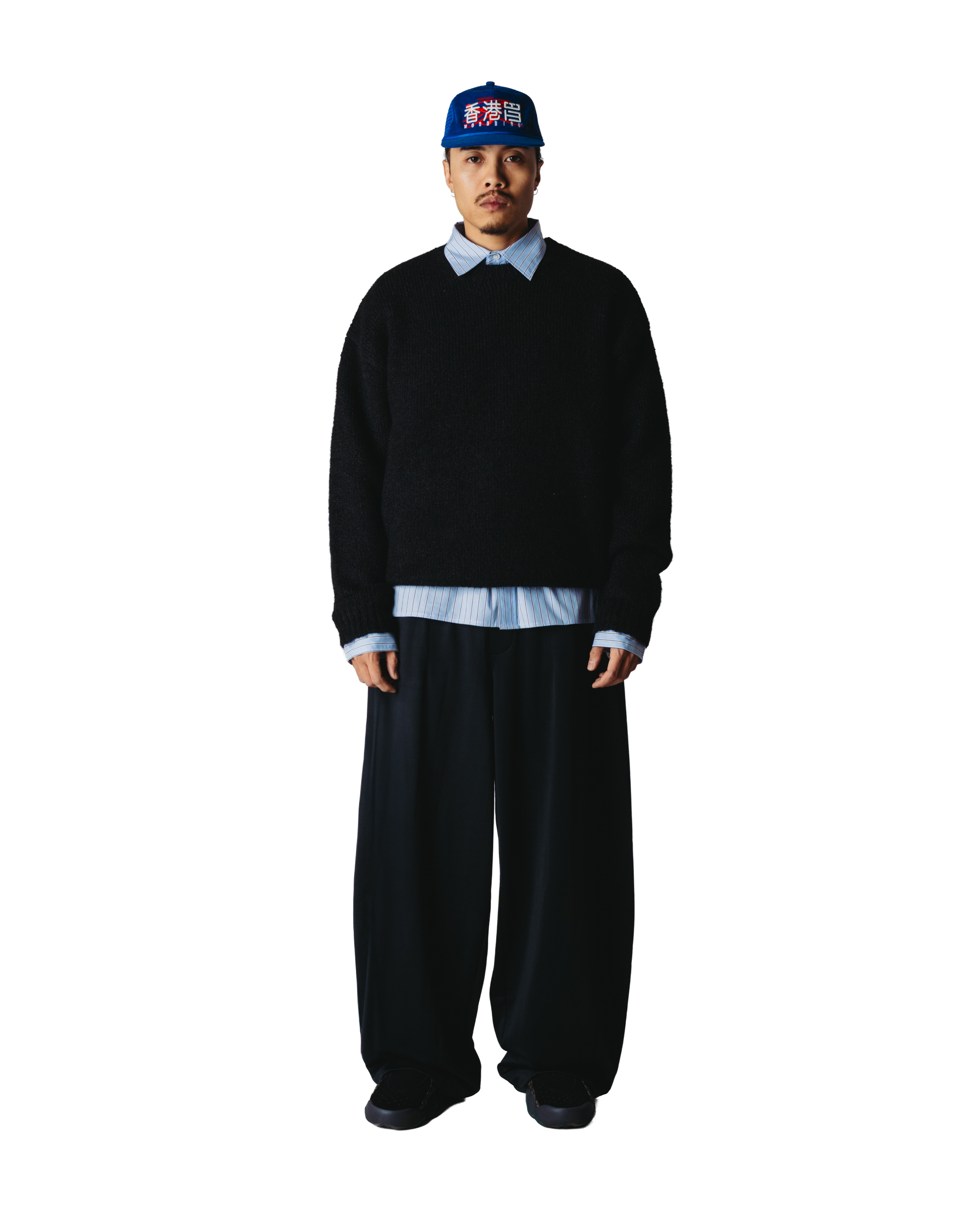 Woodbird WBKurt Mohairy Crew Knits Black