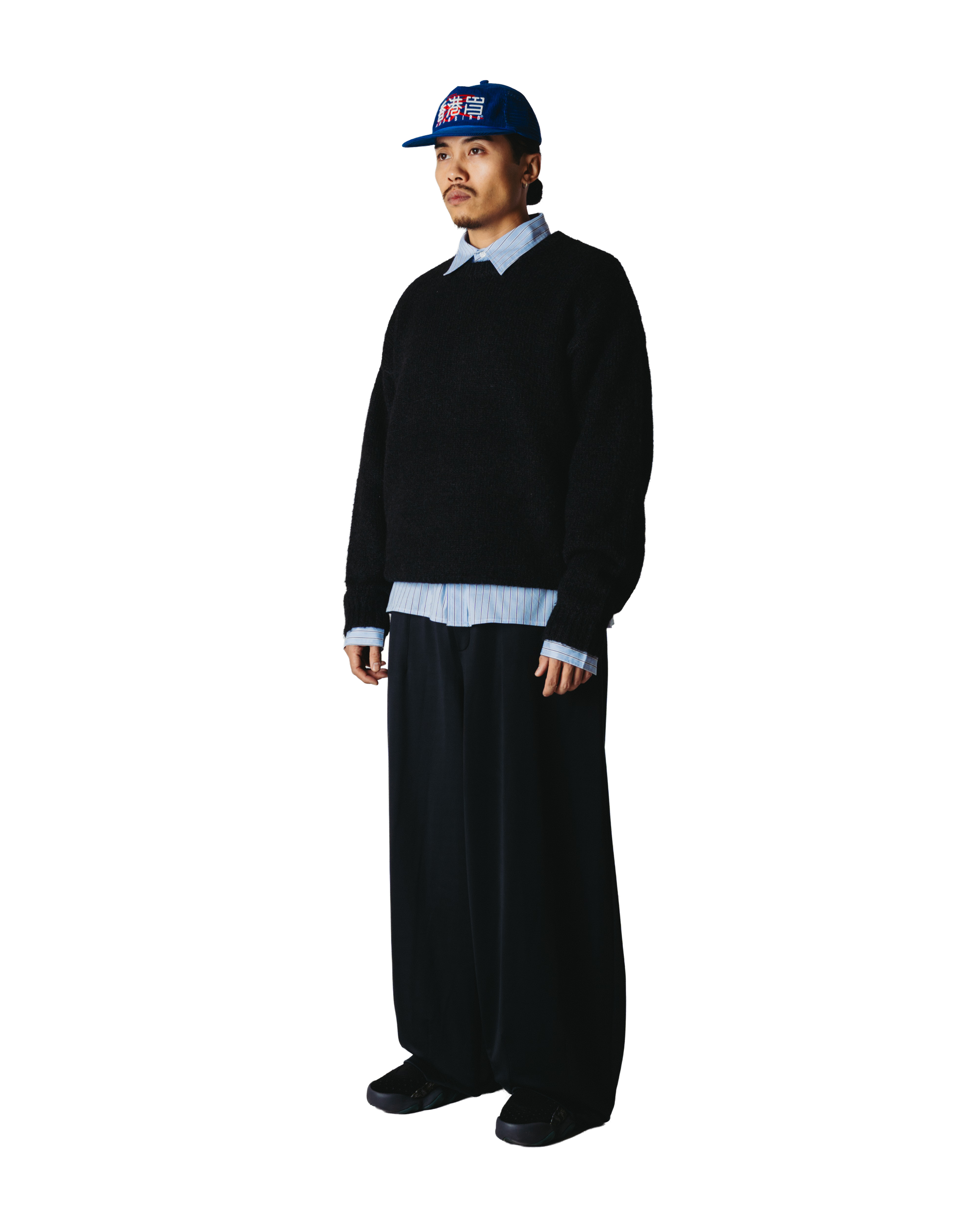 Woodbird WBKurt Mohairy Crew Knits Black