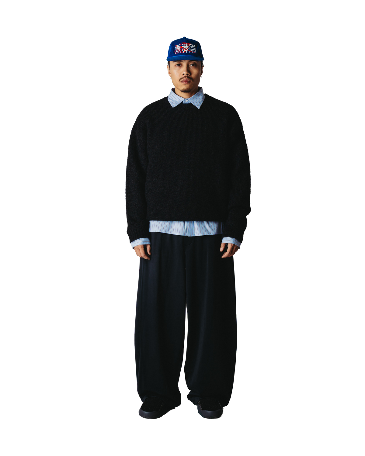 Woodbird WBKurt Mohairy Crew Knits Black