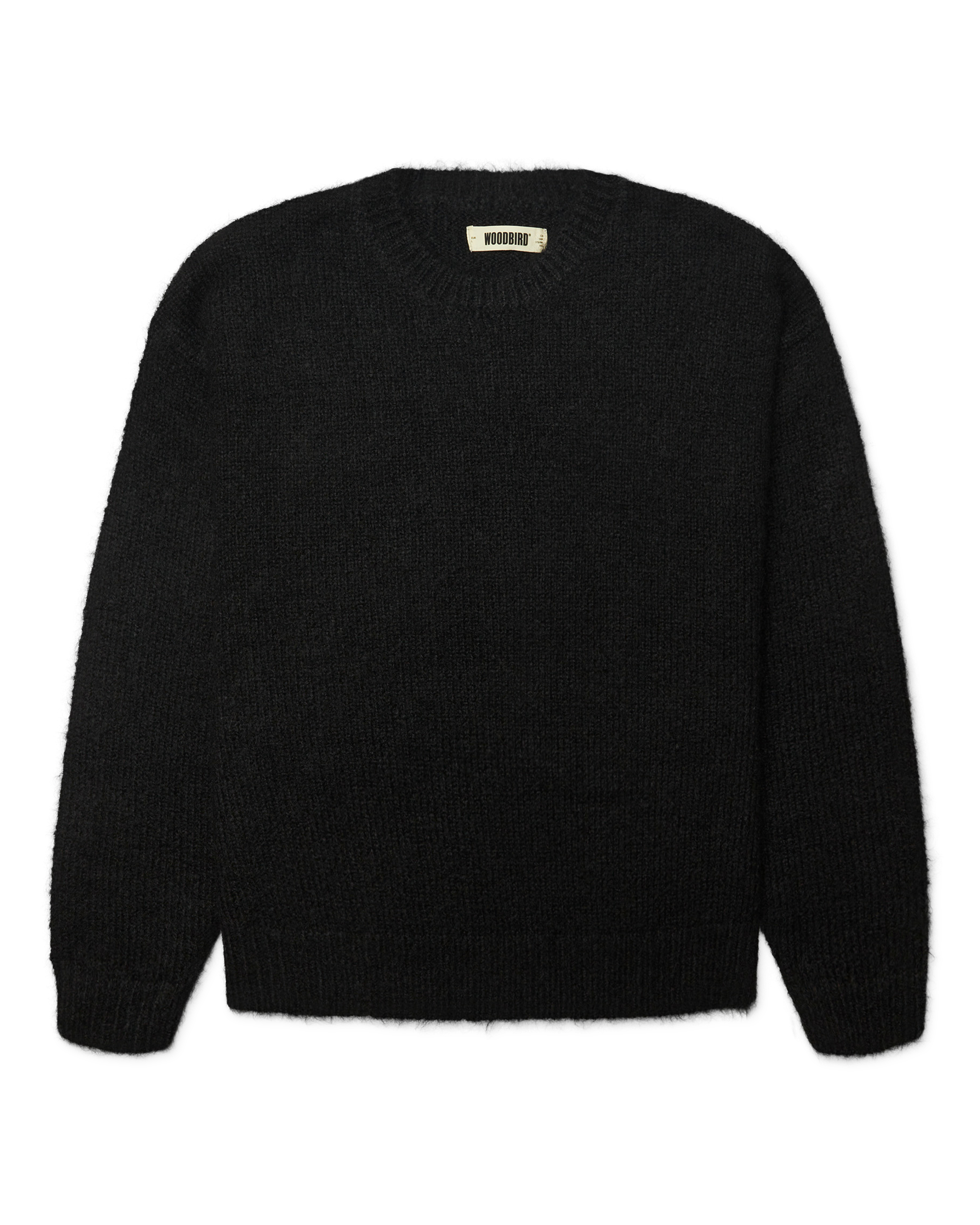 Woodbird WBKurt Mohairy Crew Knits Black