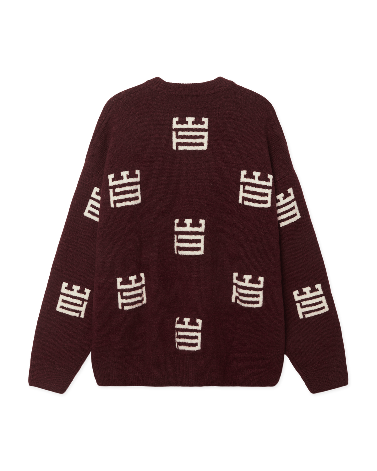Woodbird WBKurt Monogram Crew Knits Fudge-Off White