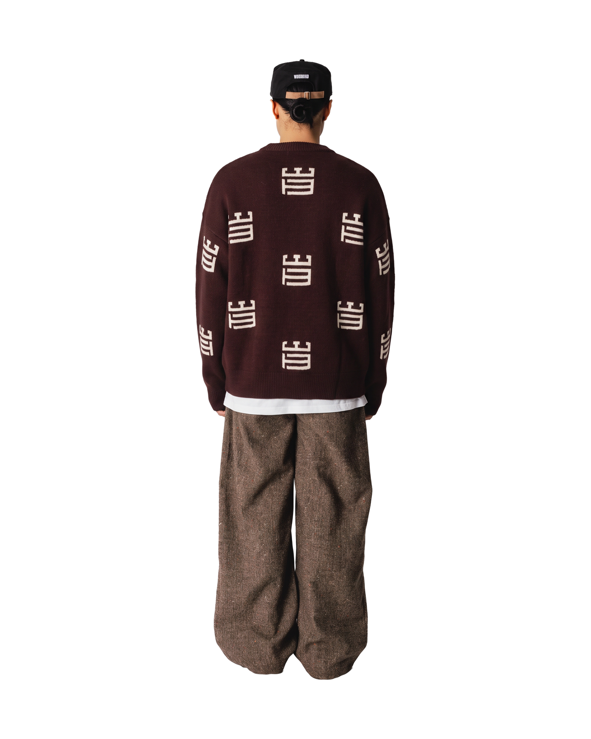 Woodbird WBKurt Monogram Crew Knits Fudge-Off White