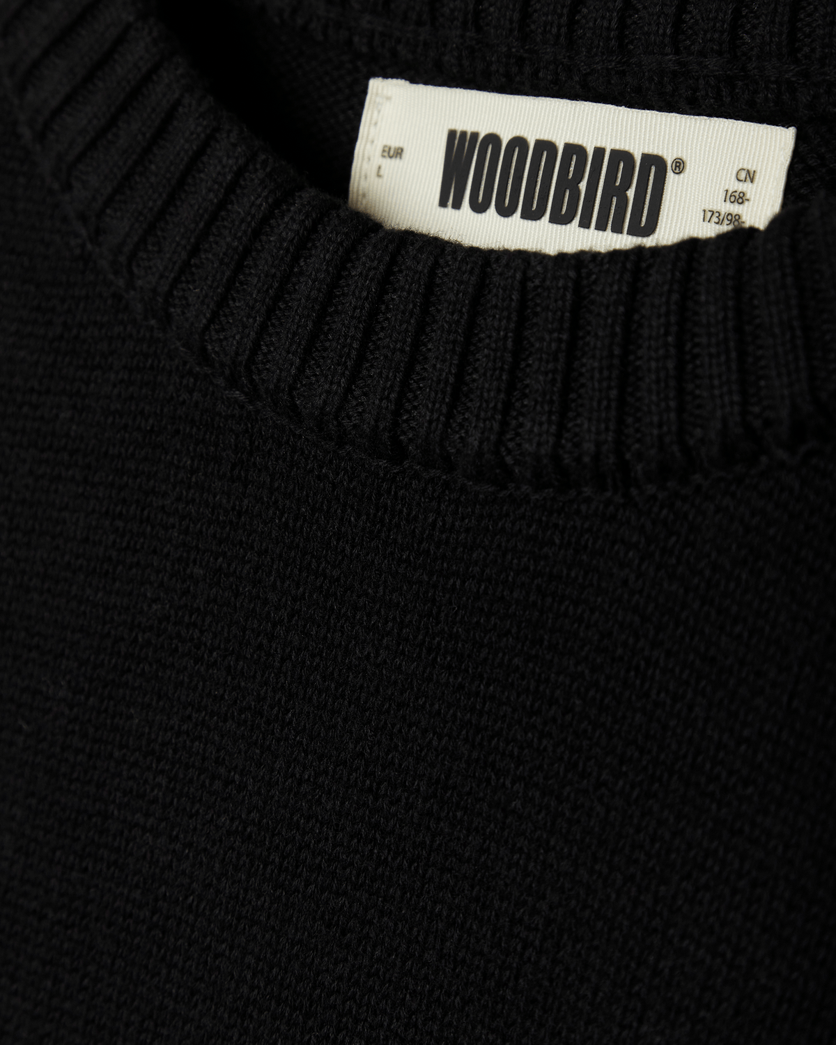 Woodbird WBKurt Stamp Base Knits Black