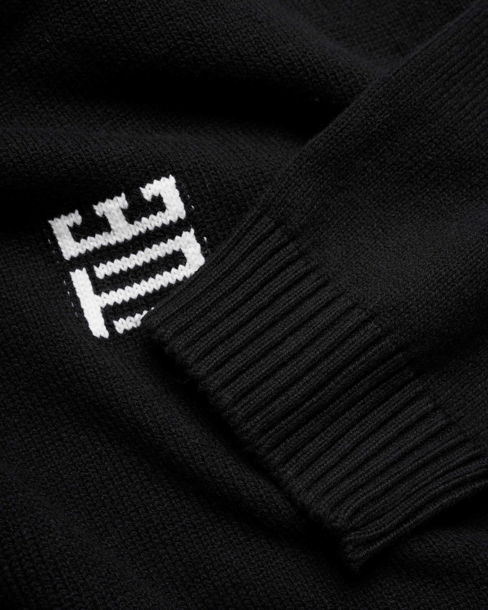 Woodbird WBKurt Stamp Crew Knits Black