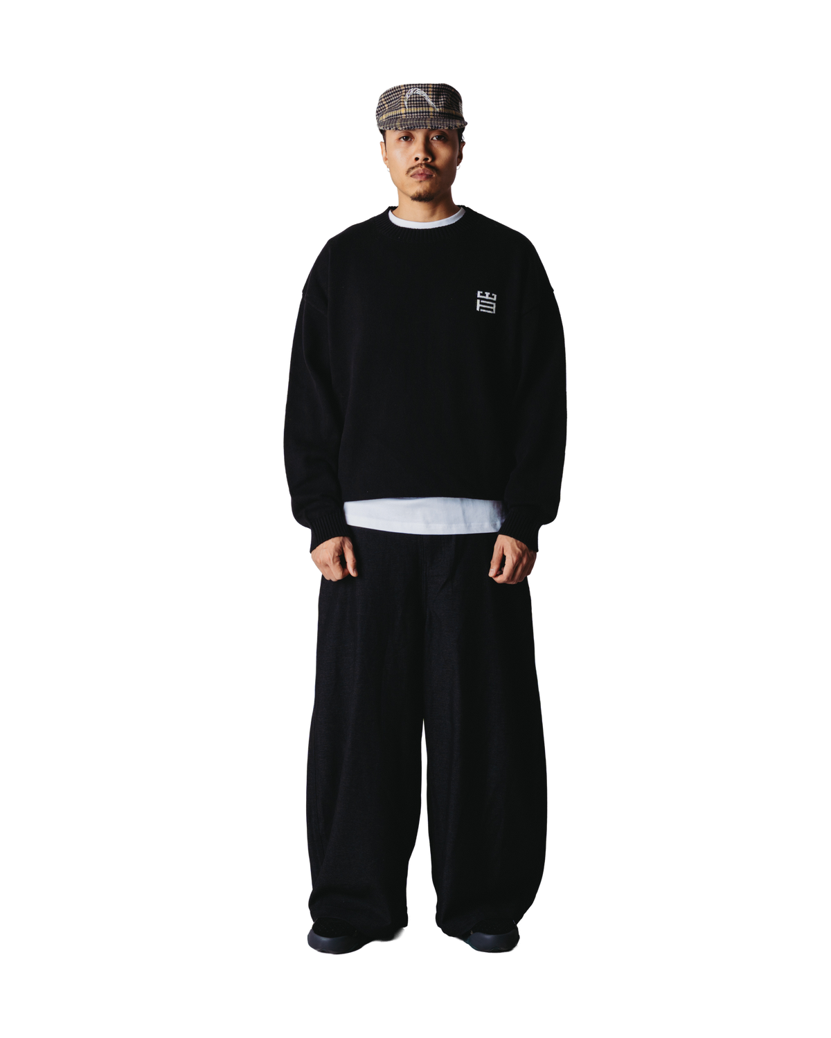 Woodbird WBKurt Stamp Crew Knits Black