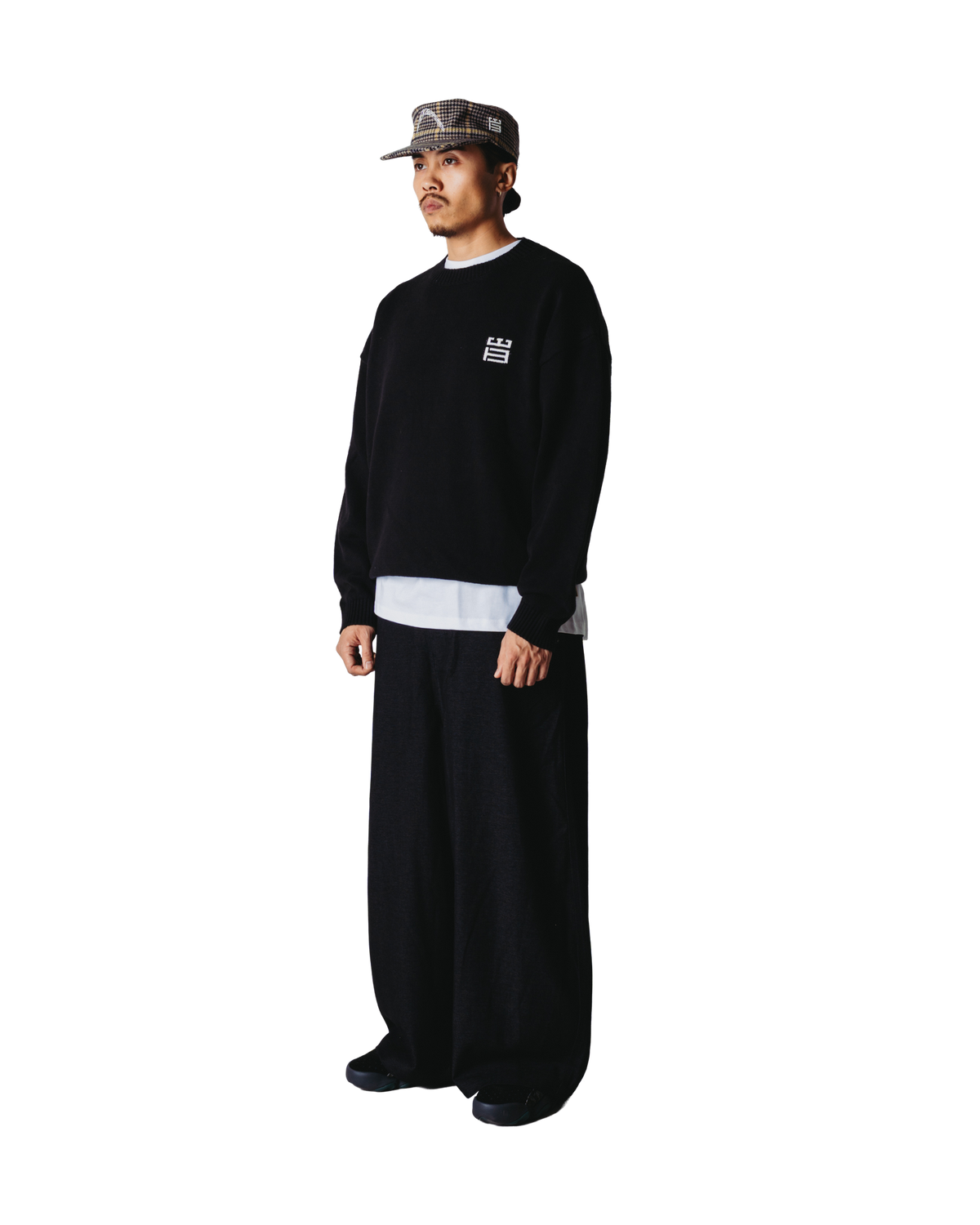 Woodbird WBKurt Stamp Crew Knits Black