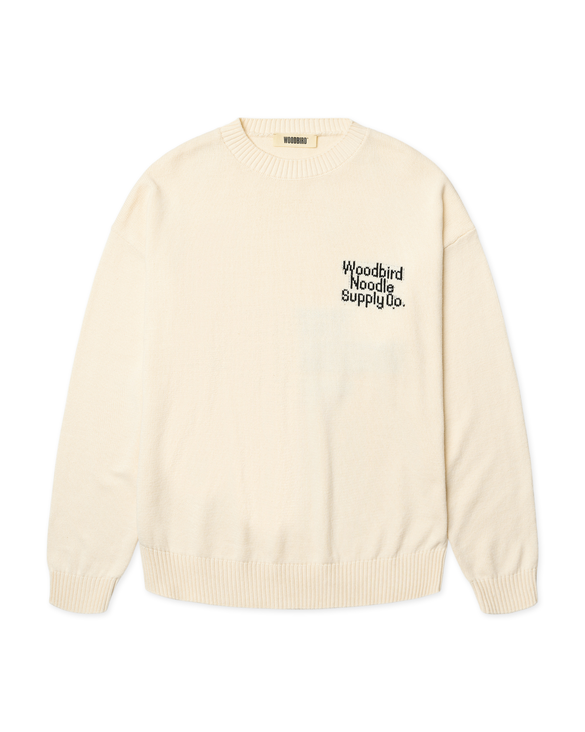 Woodbird WBKurt Supply Crew Knits Off White