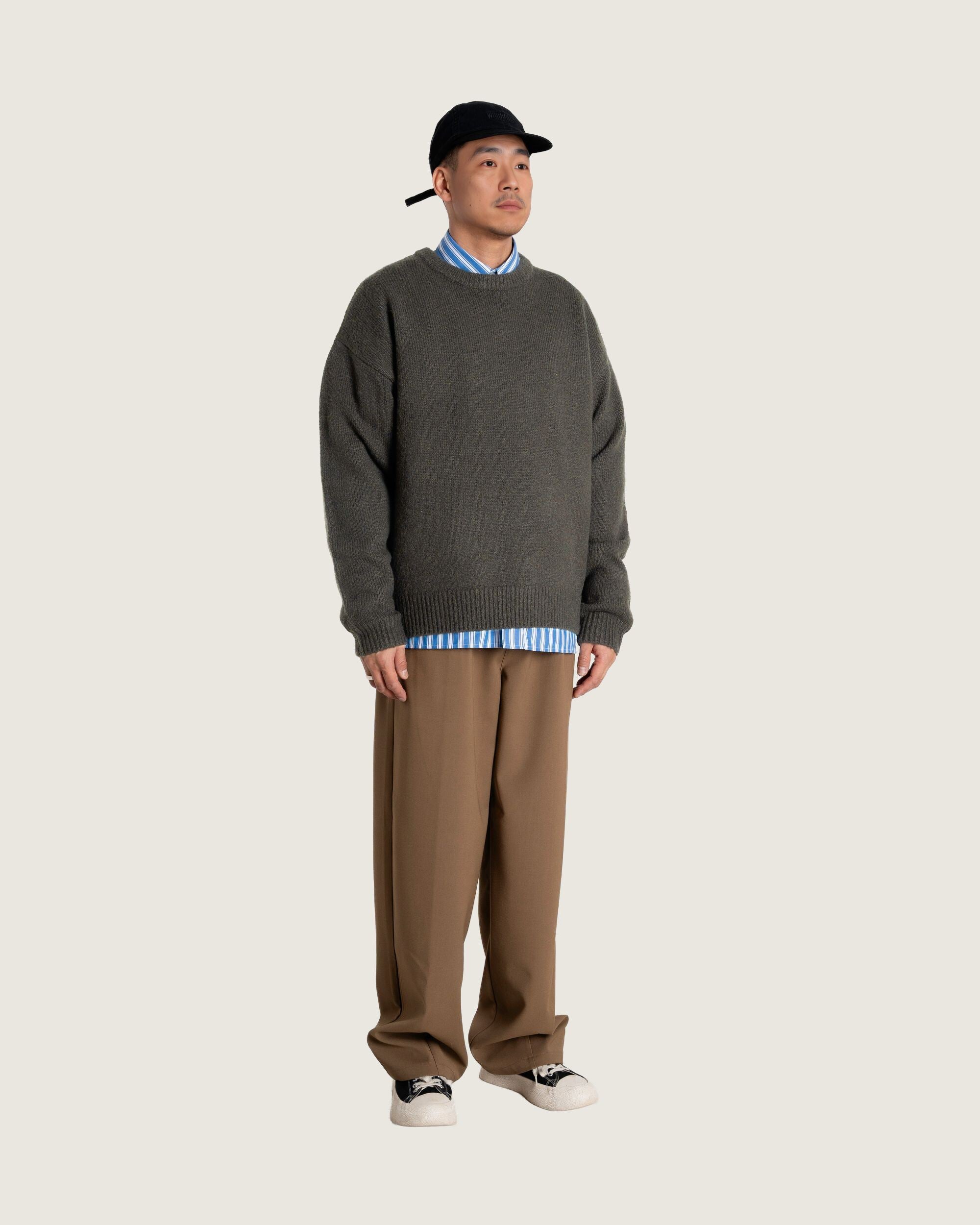 Woodbird WBKurt Whole Knit Knits Medium Grey