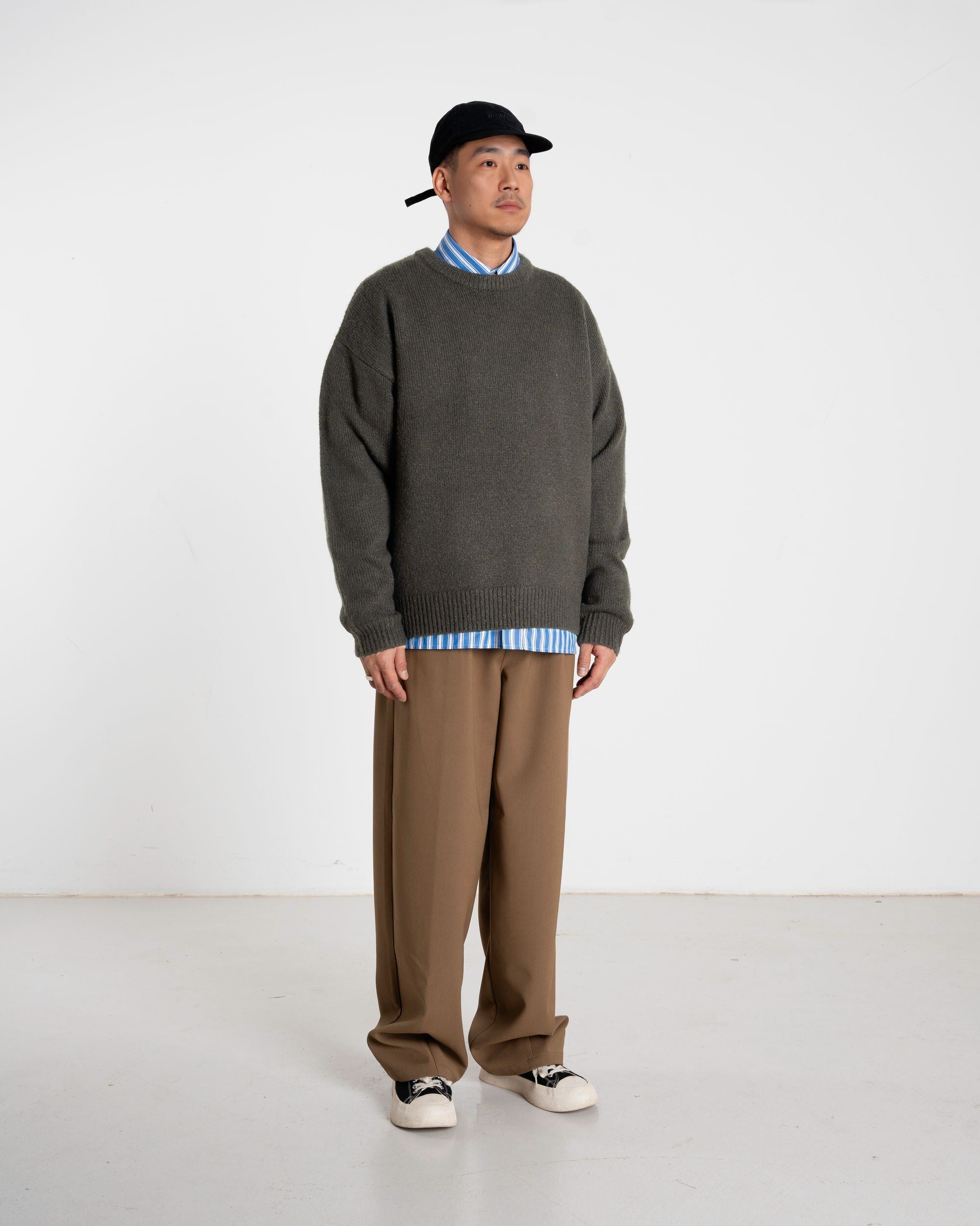 Woodbird WBKurt Whole Knit Knits Medium Grey