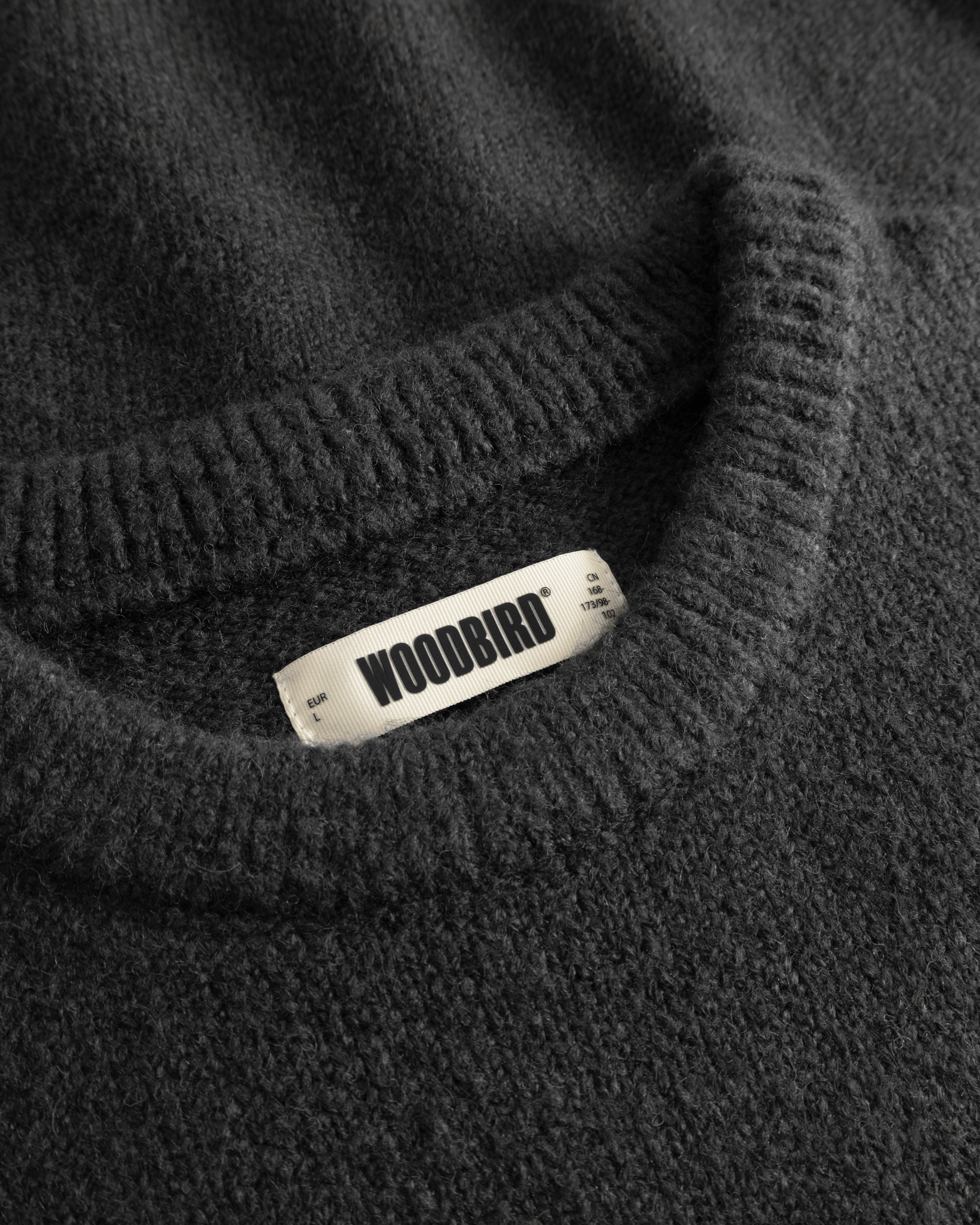 Woodbird WBKurt Whole Knit Knits Medium Grey