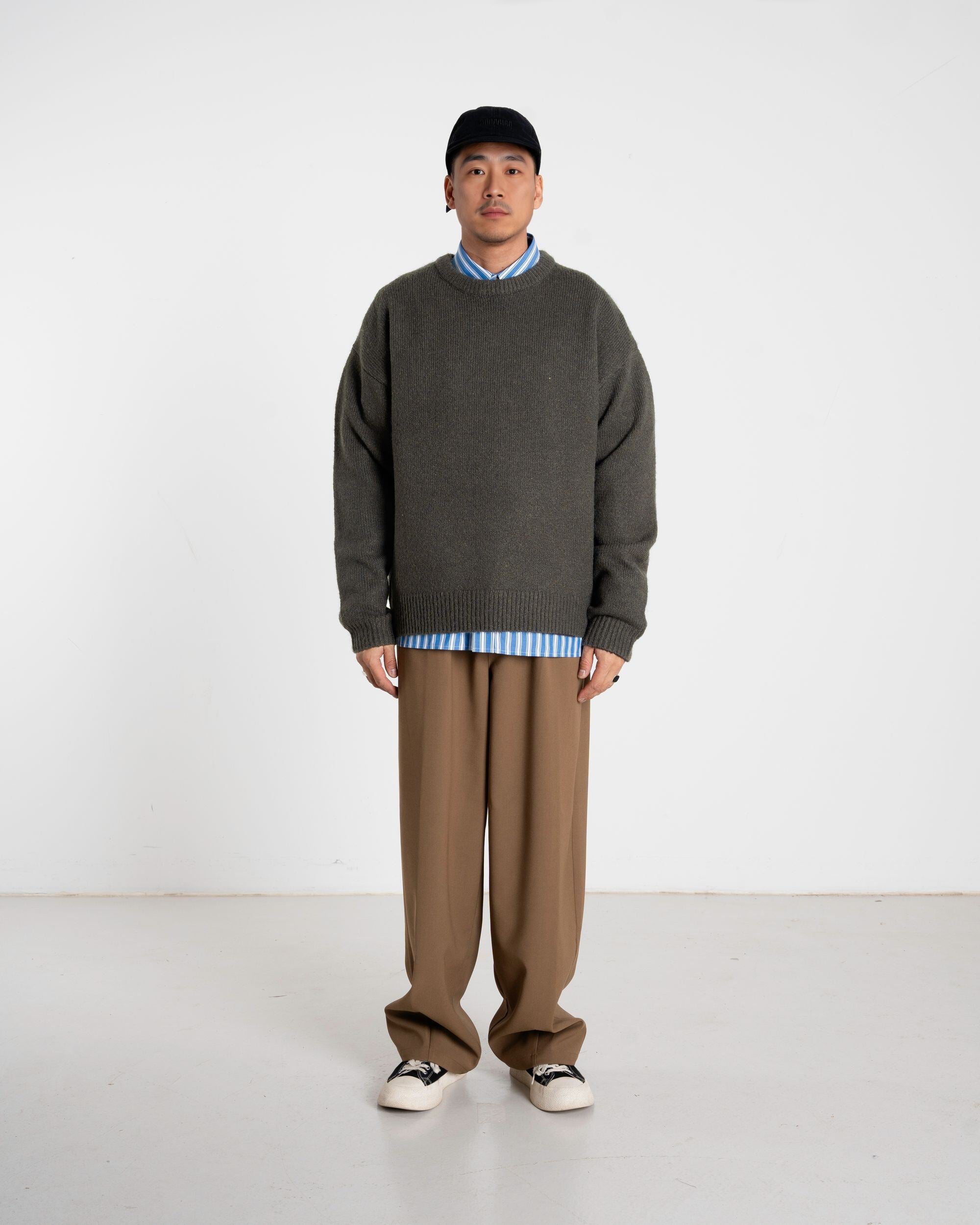 Woodbird WBKurt Whole Knit Knits Medium Grey