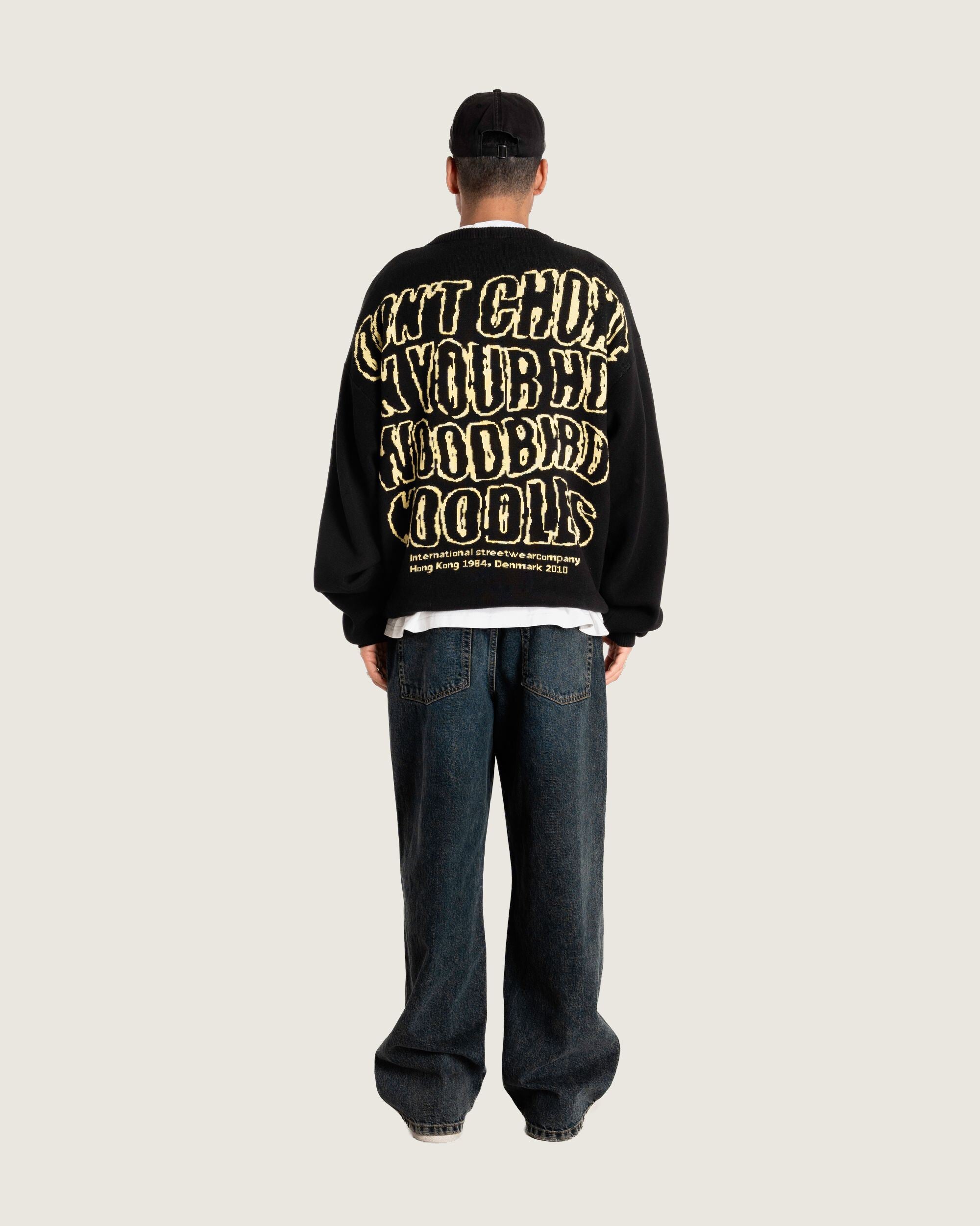 Woodbird WBKurt Wobbly Crew Knits Black