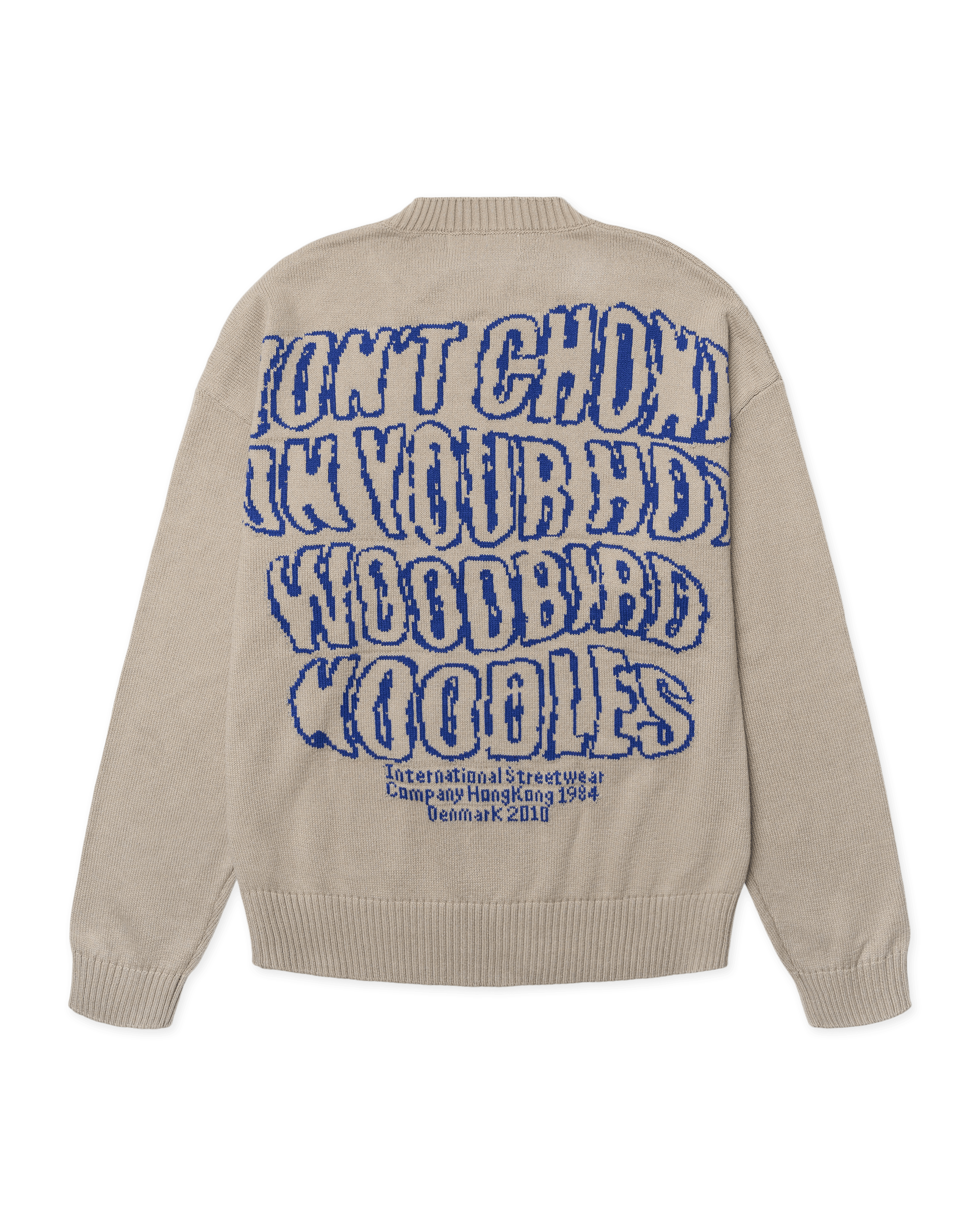 Woodbird WBKurt Wobbly Crew Knits Stone