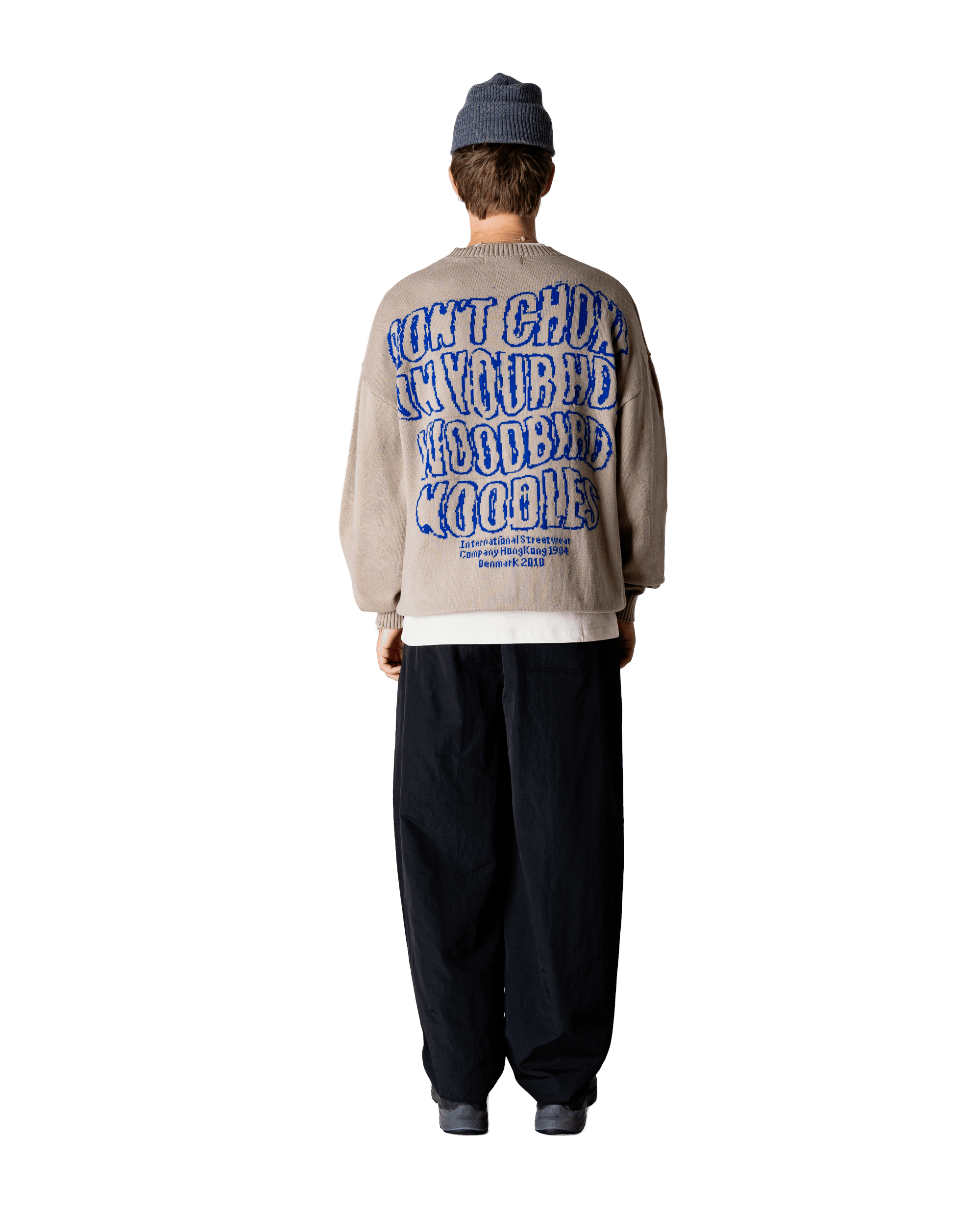 Woodbird WBKurt Wobbly Crew Knits Stone