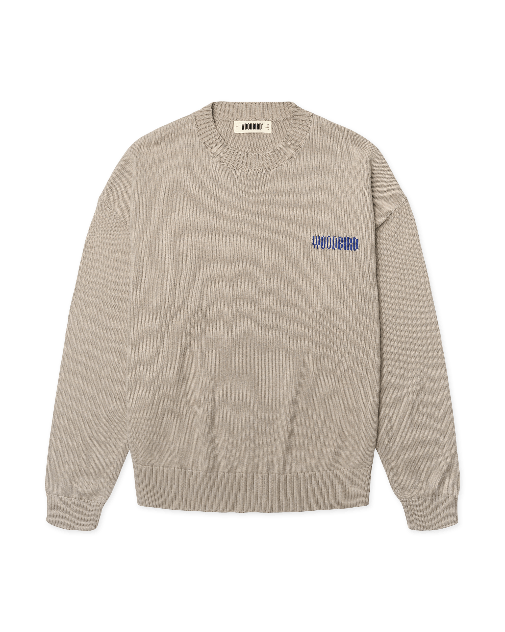 Woodbird WBKurt Wobbly Crew Knits Stone