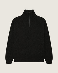 WBLass Wool Half-Zip - Black Melange