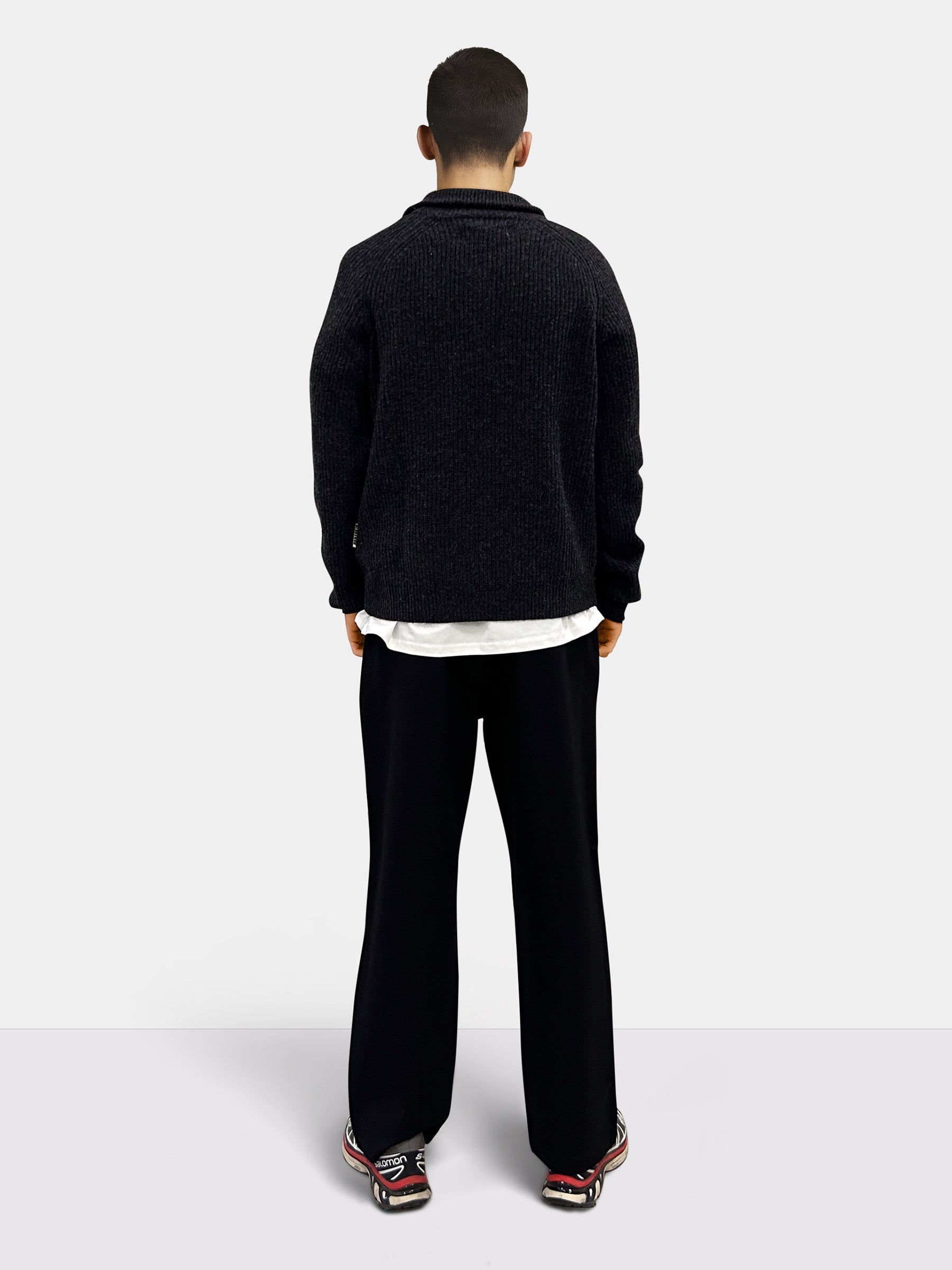 Woodbird WBLass Wool Half-Zip Knits Black