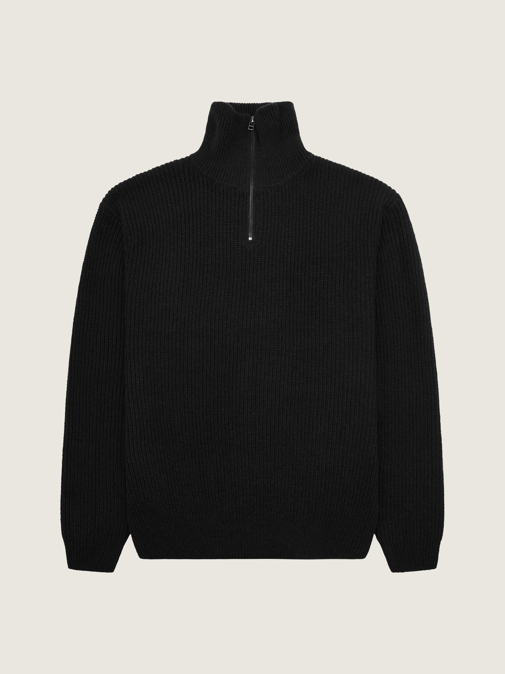 Woodbird WBLass Wool Half-Zip Knits Black