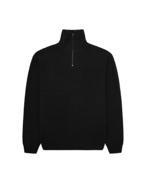 Woodbird WBLass Wool Half-Zip Knits Black