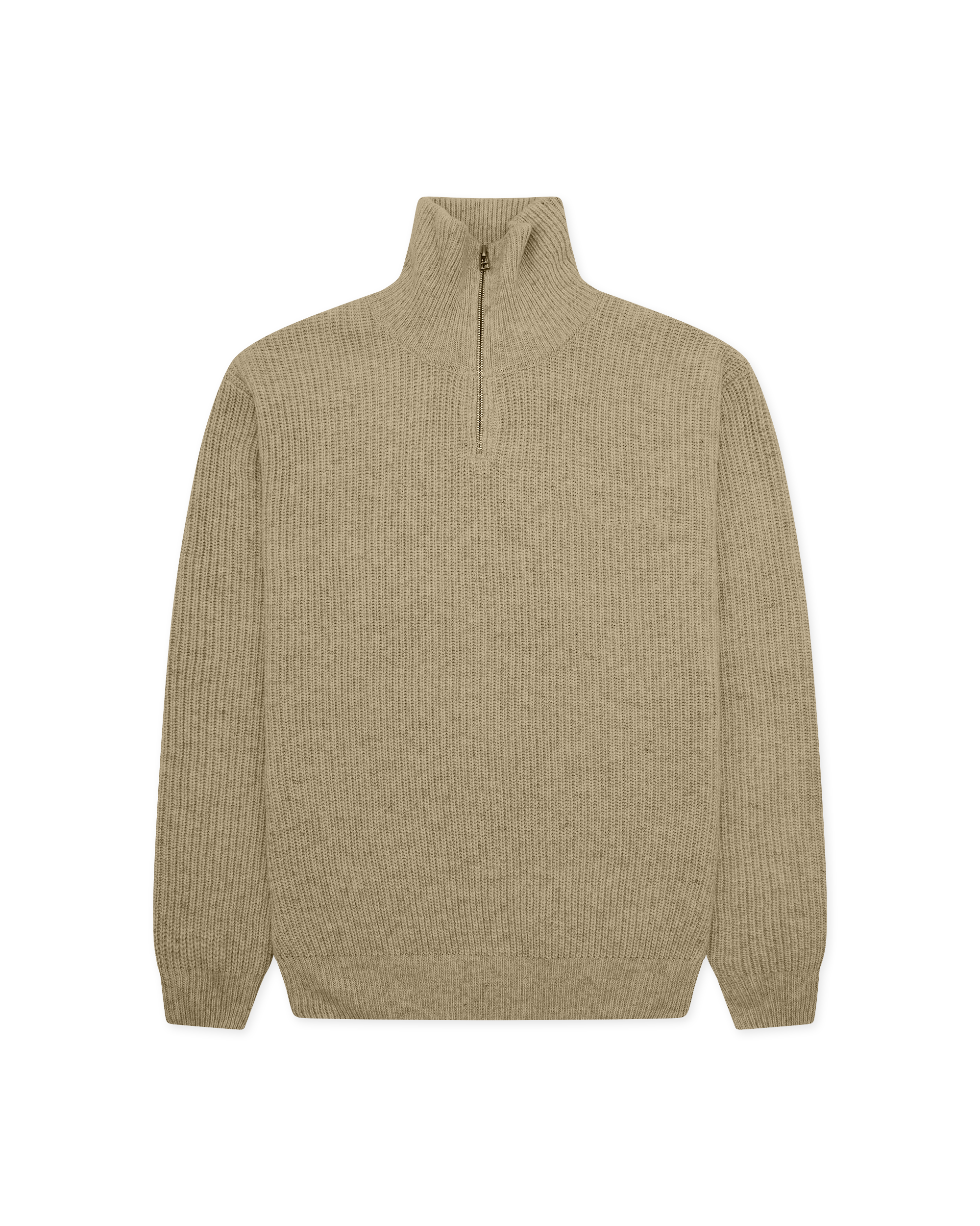 Woodbird WBLass Wool Half-Zip Knits Stone