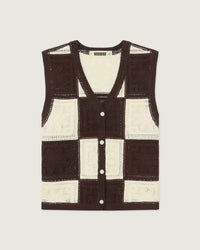 Brown-Off White
