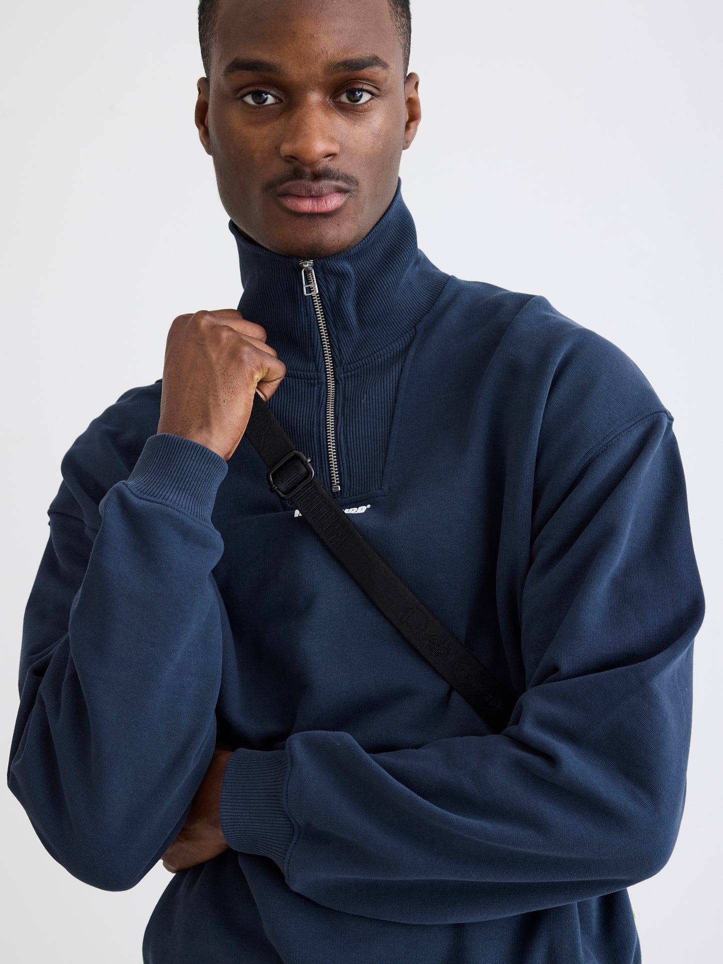 Woodbird WBLee Half Zip Sweats Navy