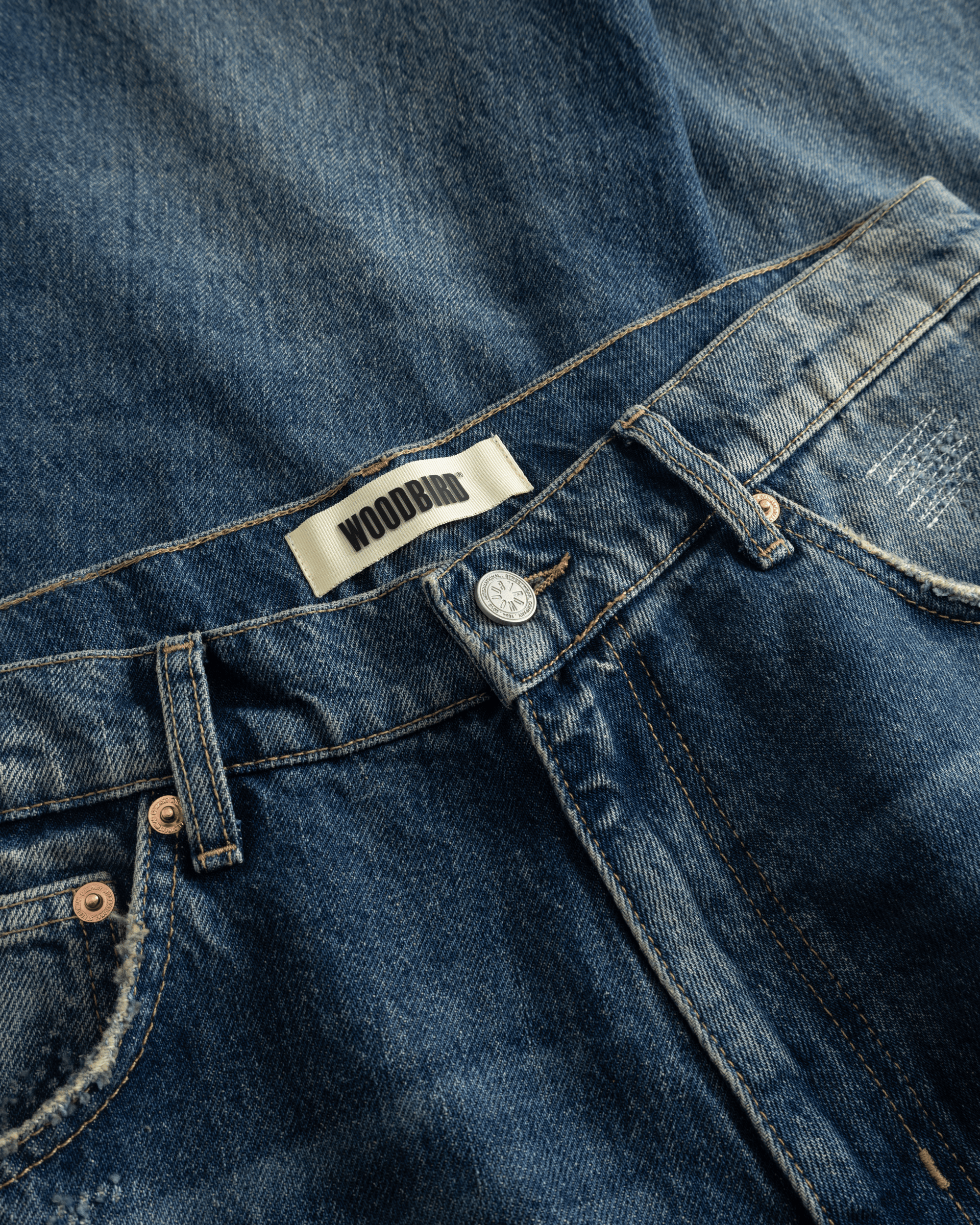 Woodbird WBLeroy Storm Jeans Jeans Dark Blue