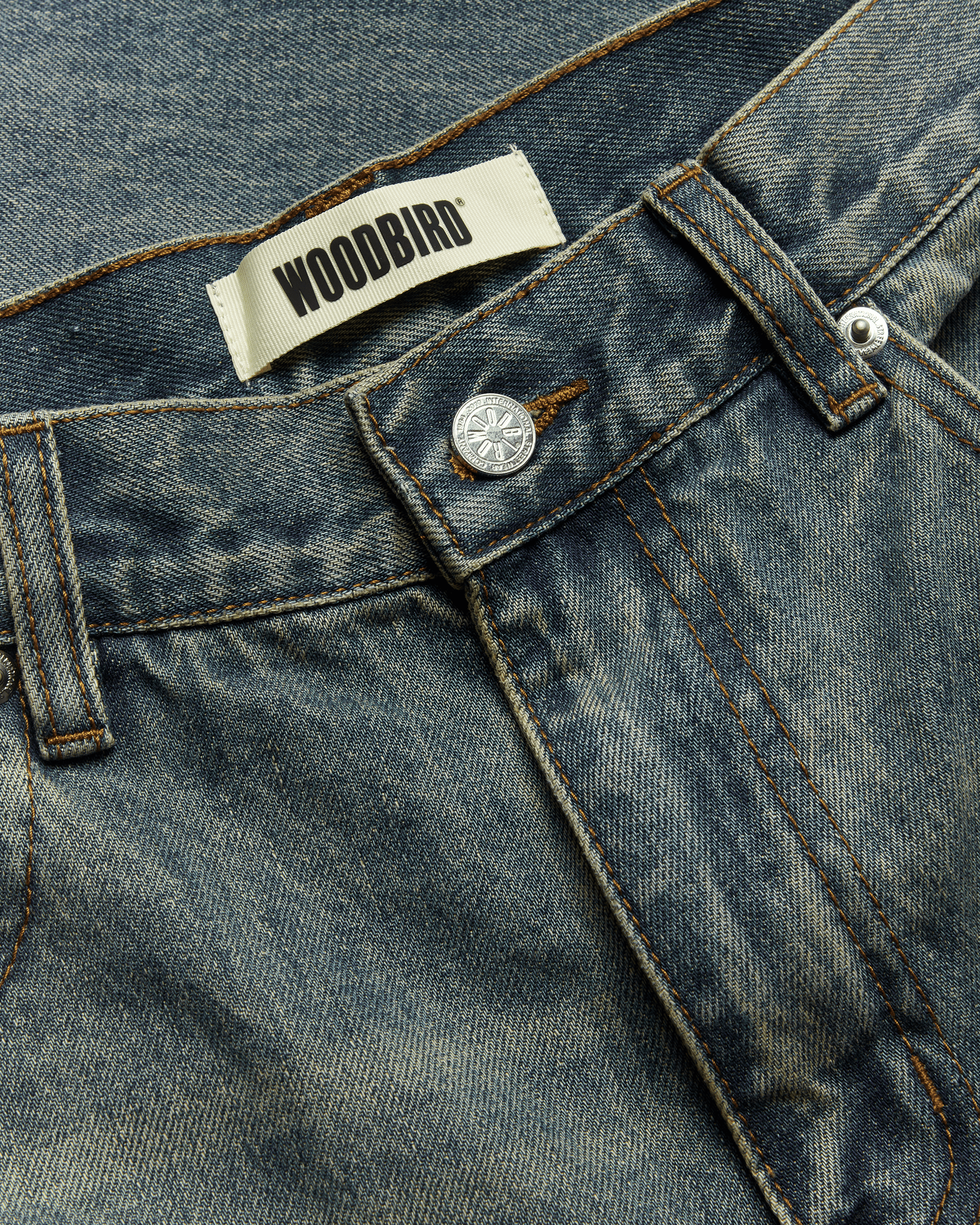 Woodbird WBLeroy Vintage Jeans Jeans Washed Mid Blue