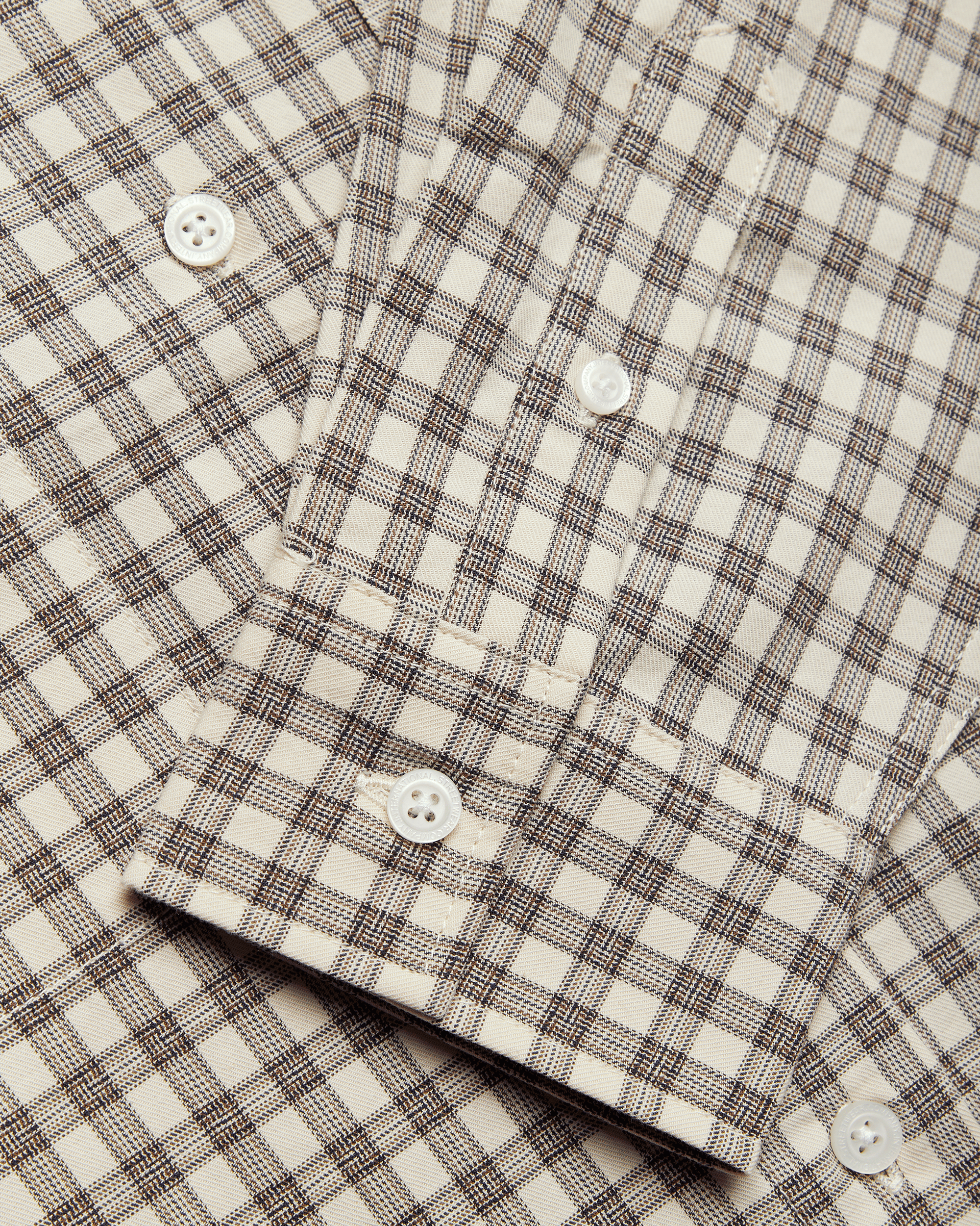 Woodbird Female WBLing EMB Check Shirt Shirts Off White