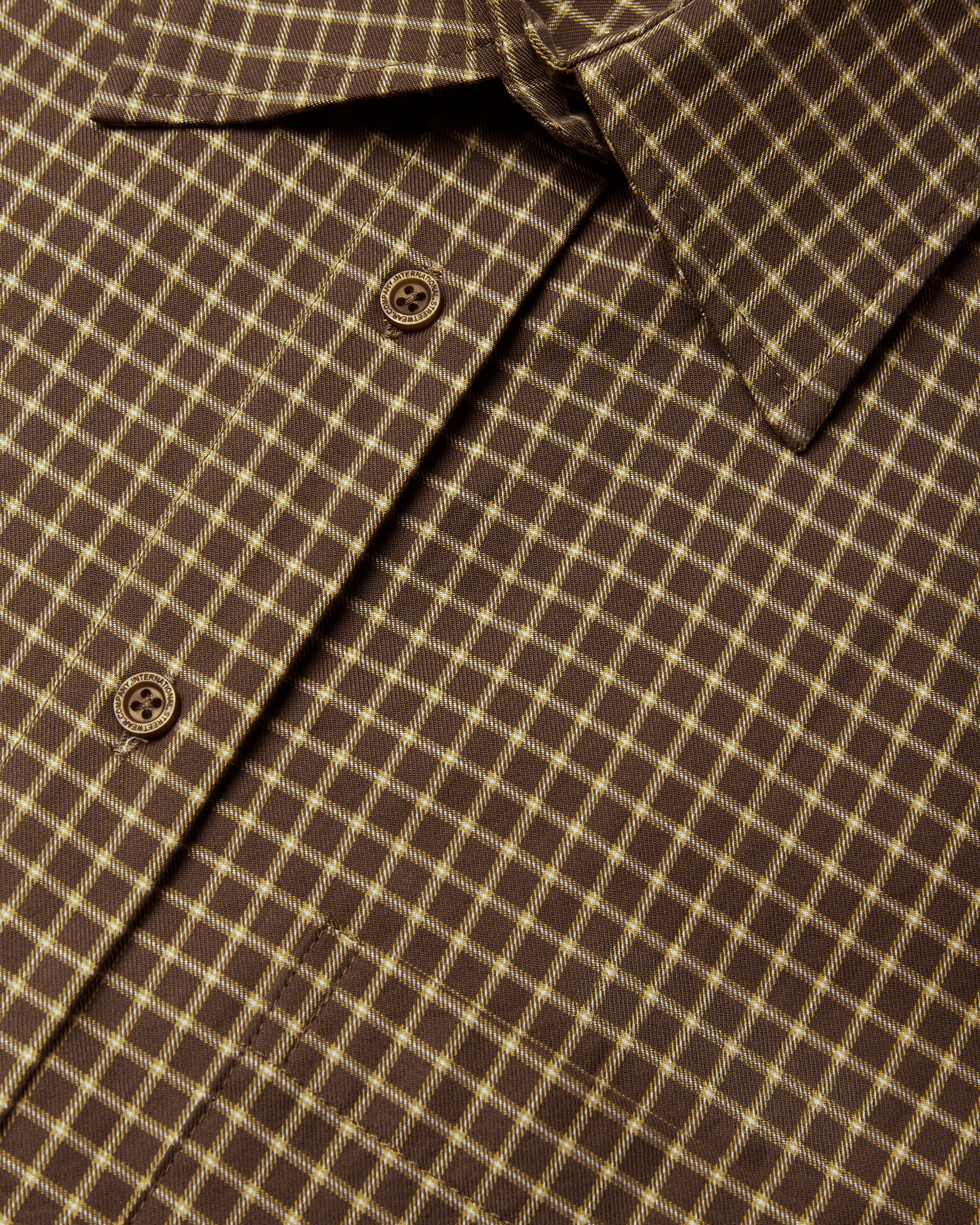 Woodbird Female WBLing Man Check Shirt Shirts Brown-Honey