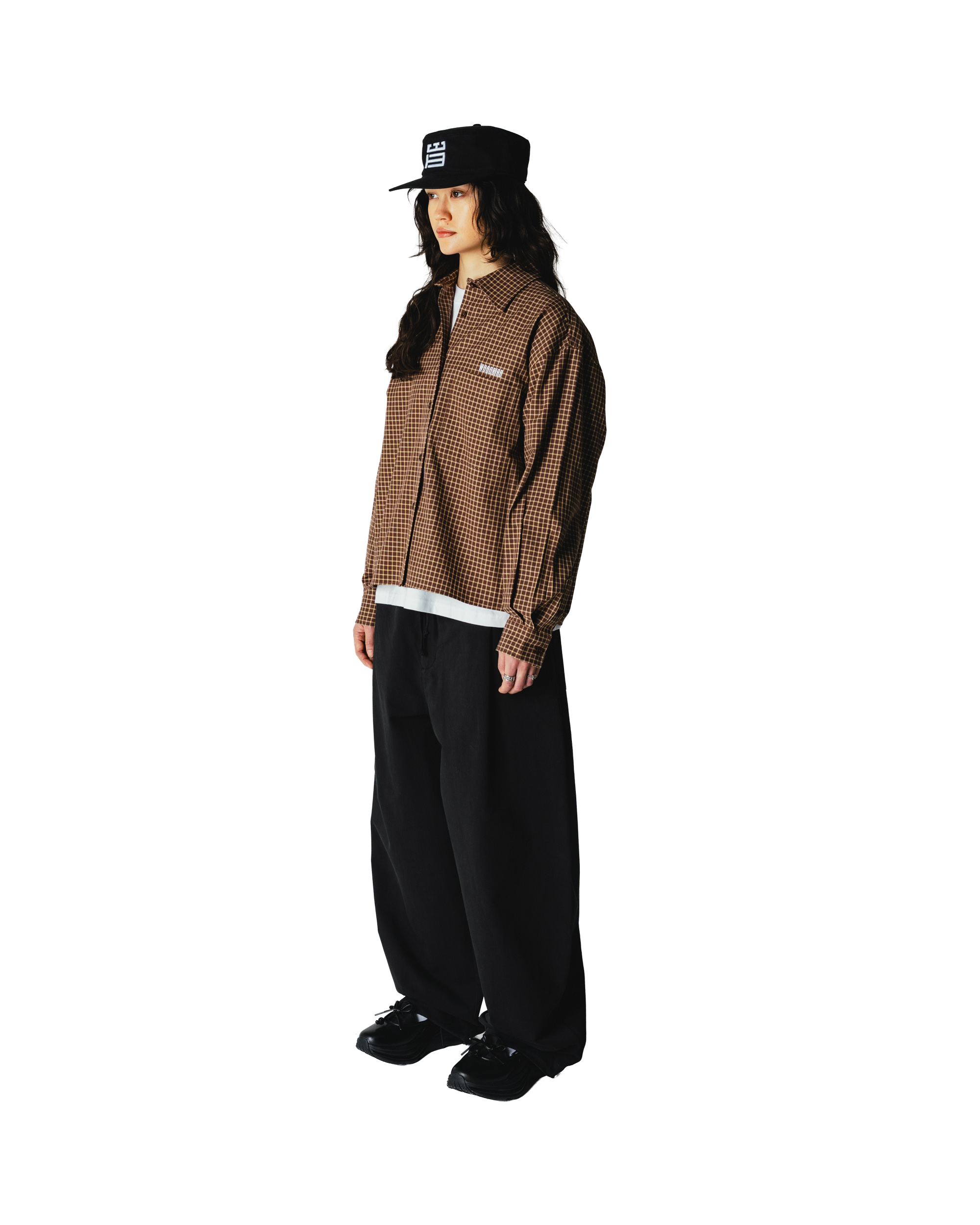 Woodbird Female WBLing Man Check Shirt Shirts Brown-Honey