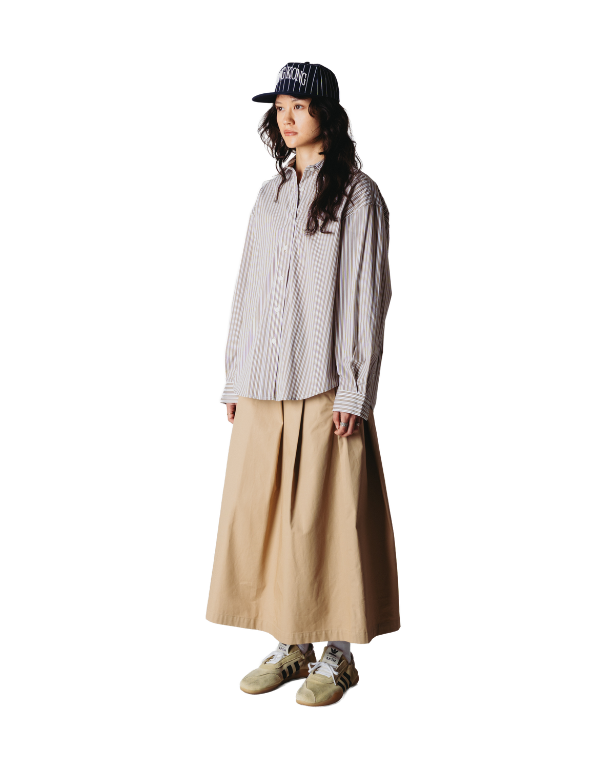 Woodbird Female WBLiva Stripe Shirt Shirts Taupe Brown