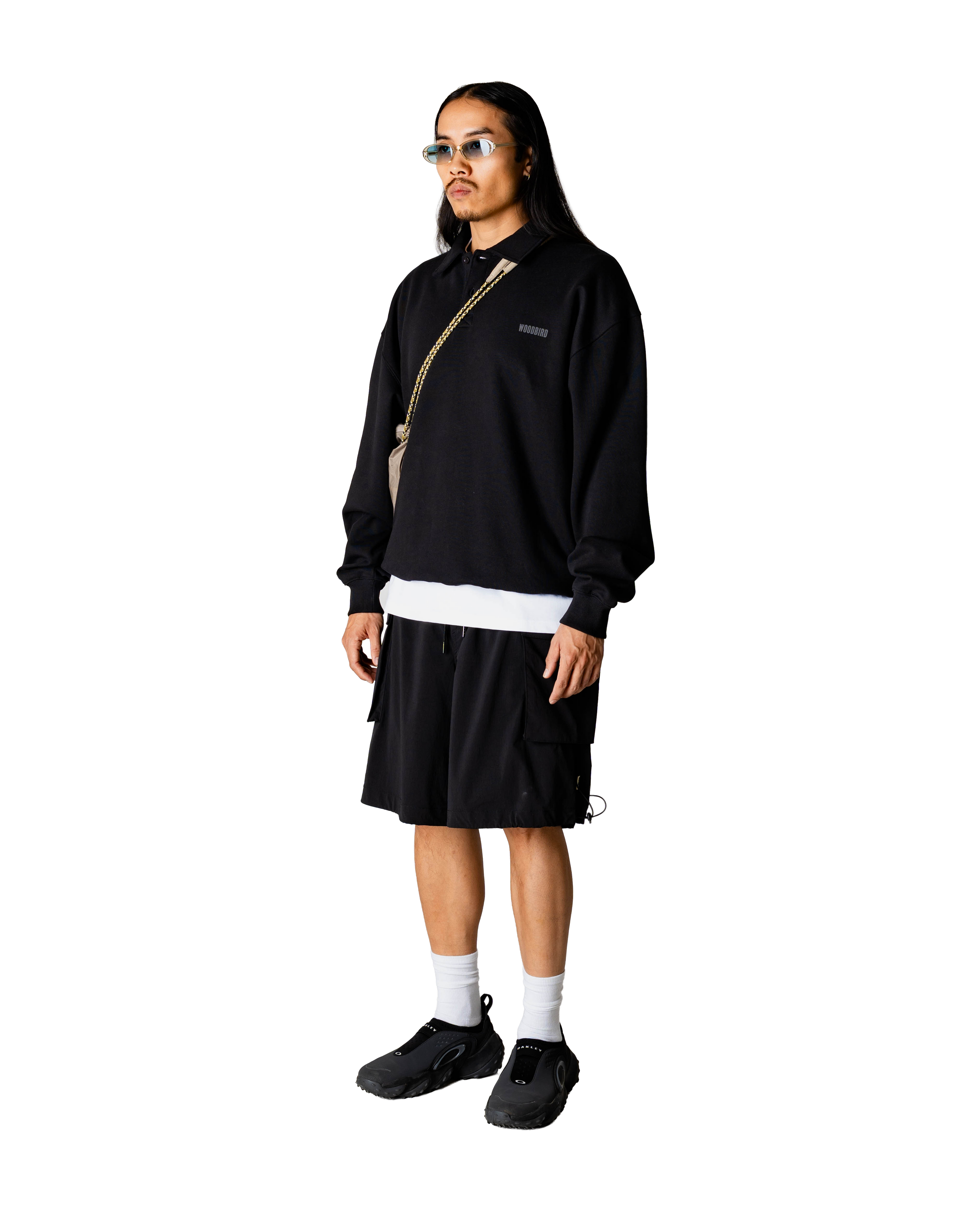 Woodbird WBLoke Base Polo Sweats Black