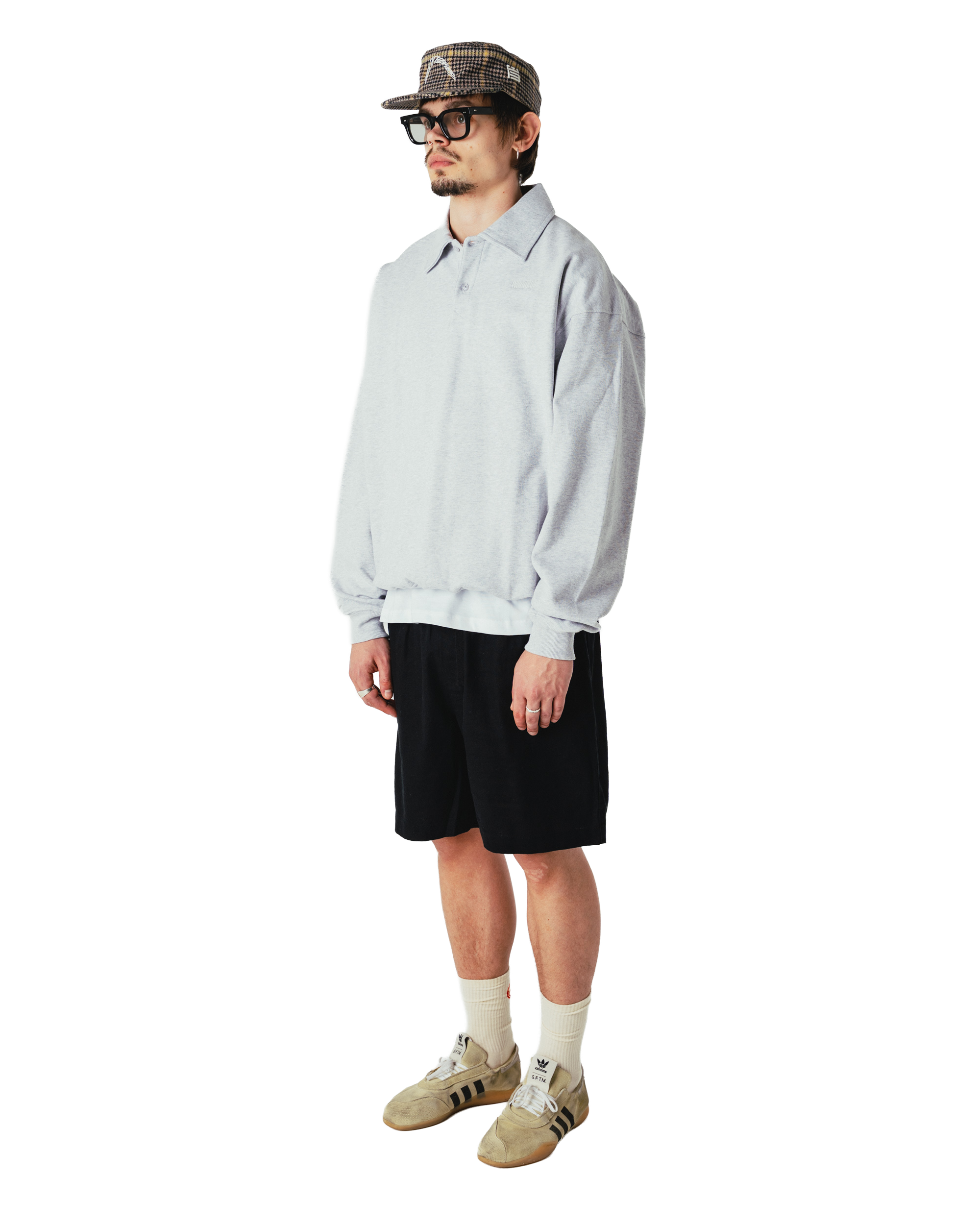 Woodbird WBLoke Base Polo Sweats Grey Melange