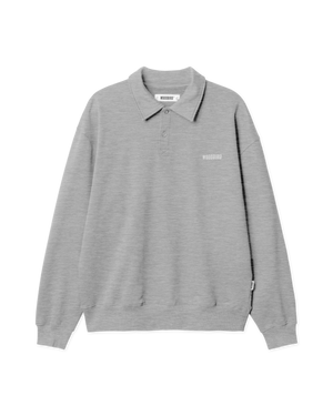 Woodbird WBLoke Base Polo Sweats Grey Melange