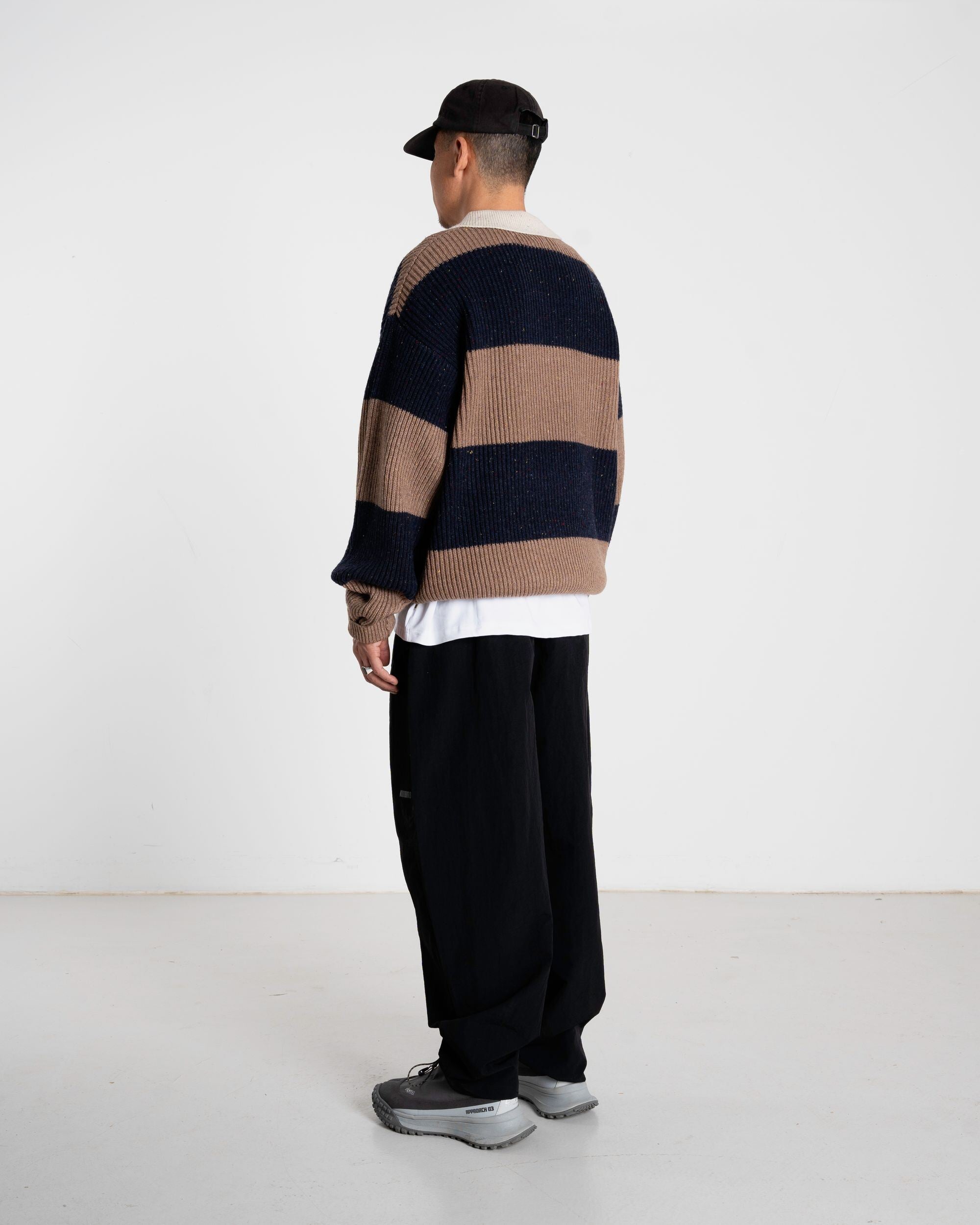 Woodbird WBLotu Striped Polo Knits Navy Striped