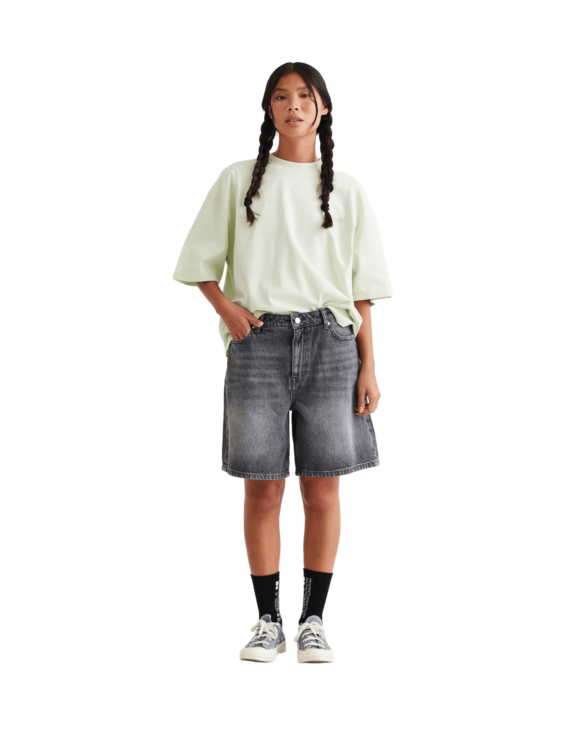 Woodbird Female WBMaggie Eclipse Shorts Shorts Grey-Black