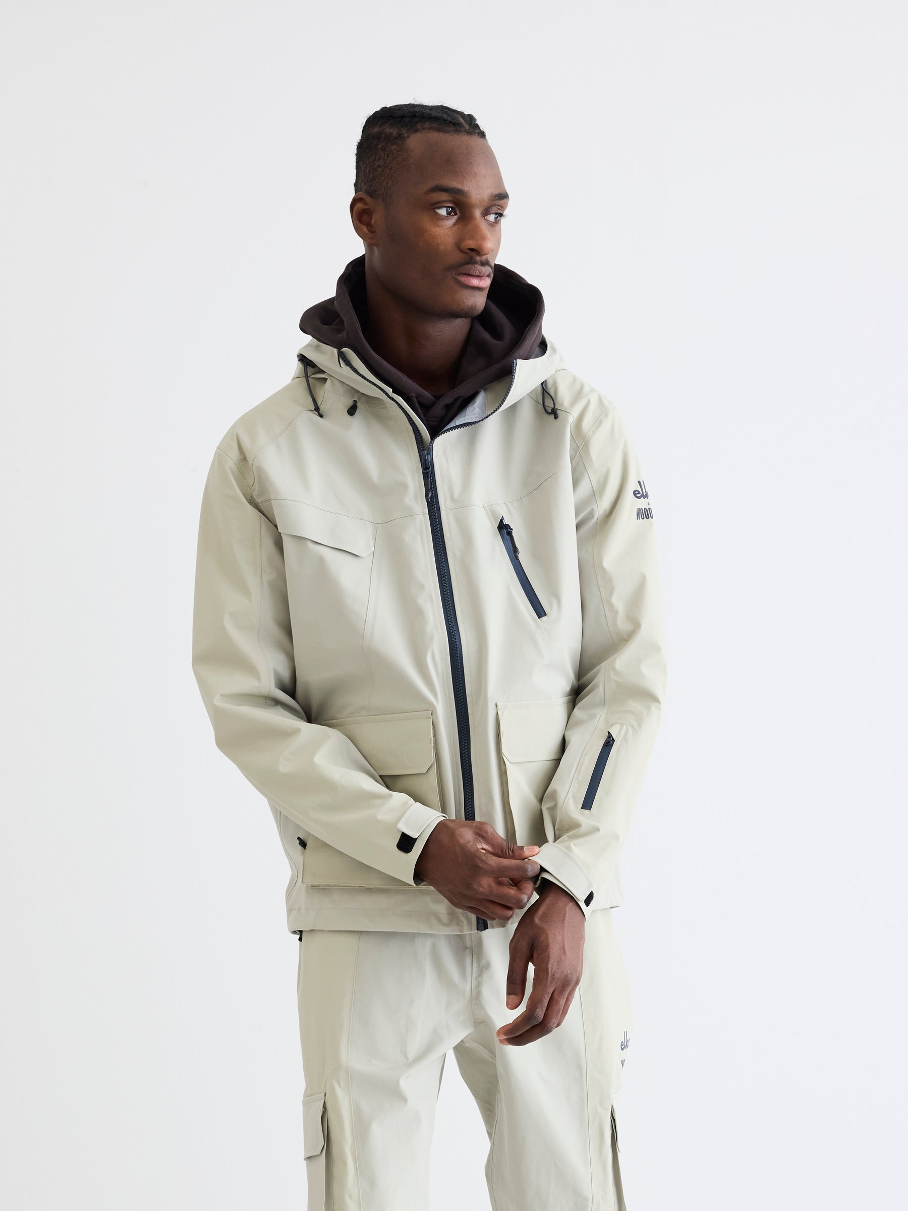 Woodbird WBMizo Elka Shell Jacket Outerwear Stone