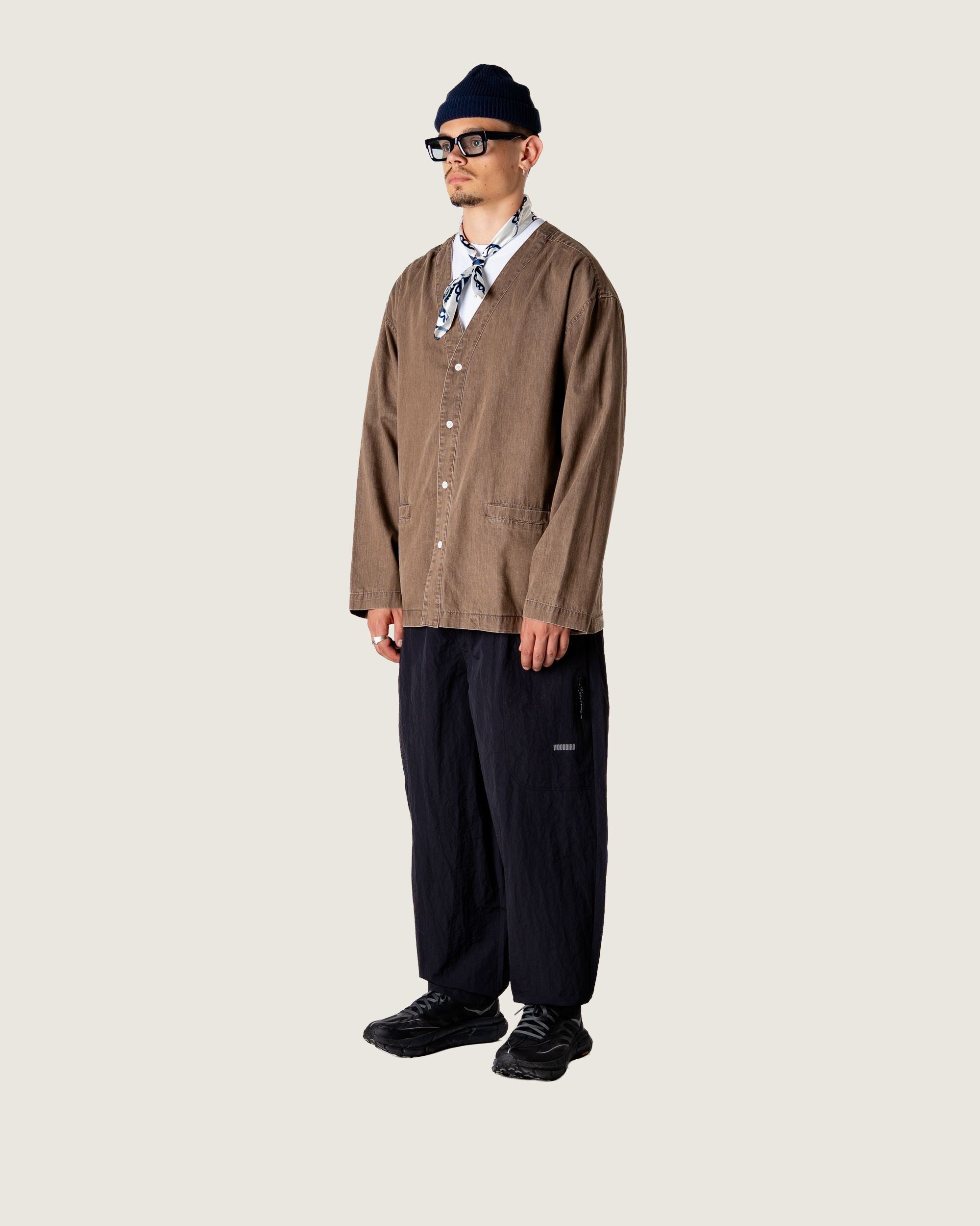 Woodbird WBMoon Washed Shirt Shirts Brown