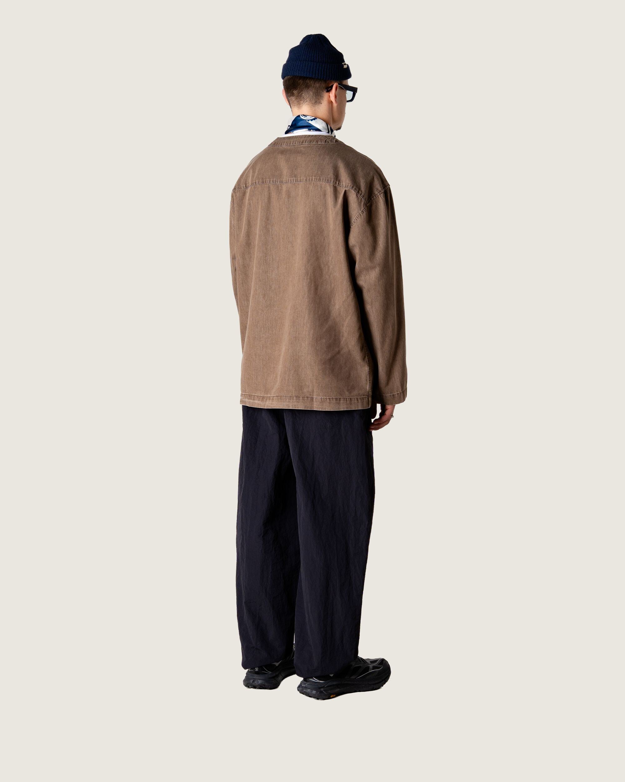 Woodbird WBMoon Washed Shirt Shirts Brown