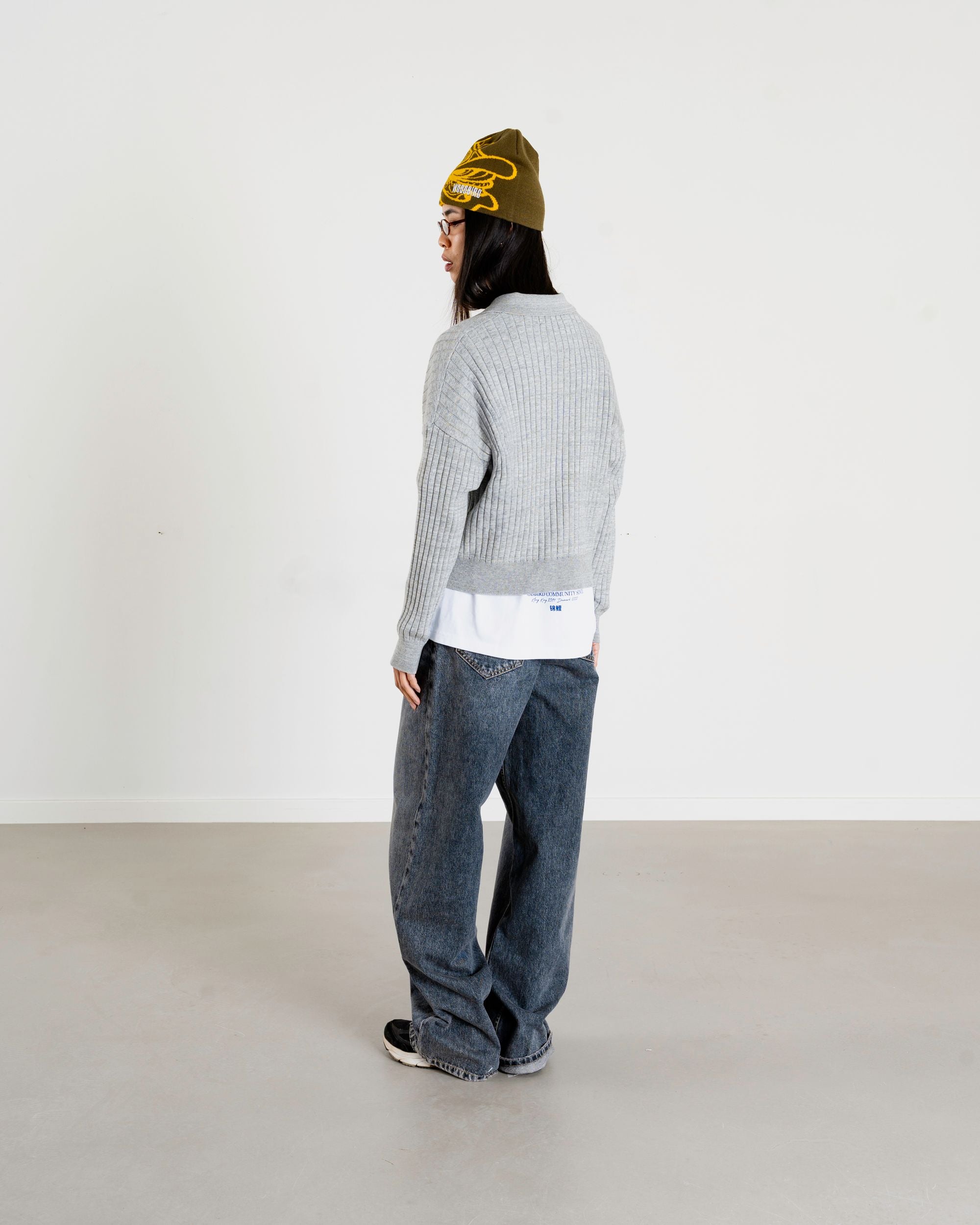 Woodbird Female WBMouls Knitted Polo Knits Light Grey